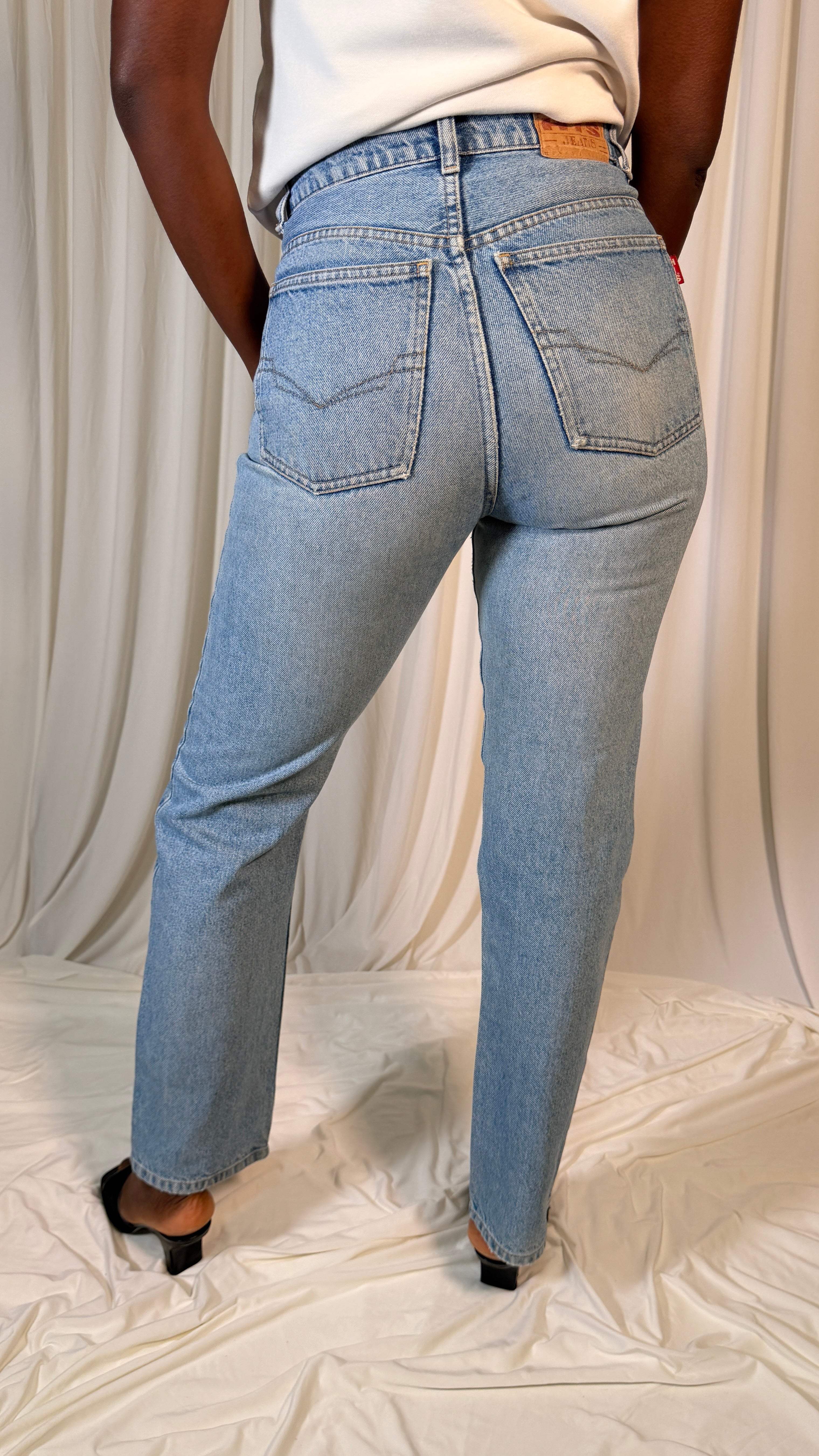 Jeans délavage bleu vintage [36]