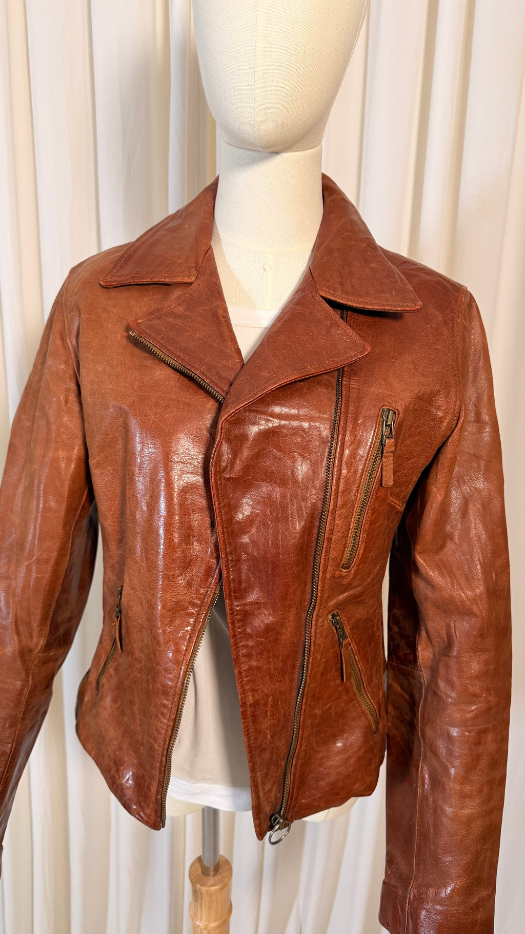 Brown Biker Jacket [M]