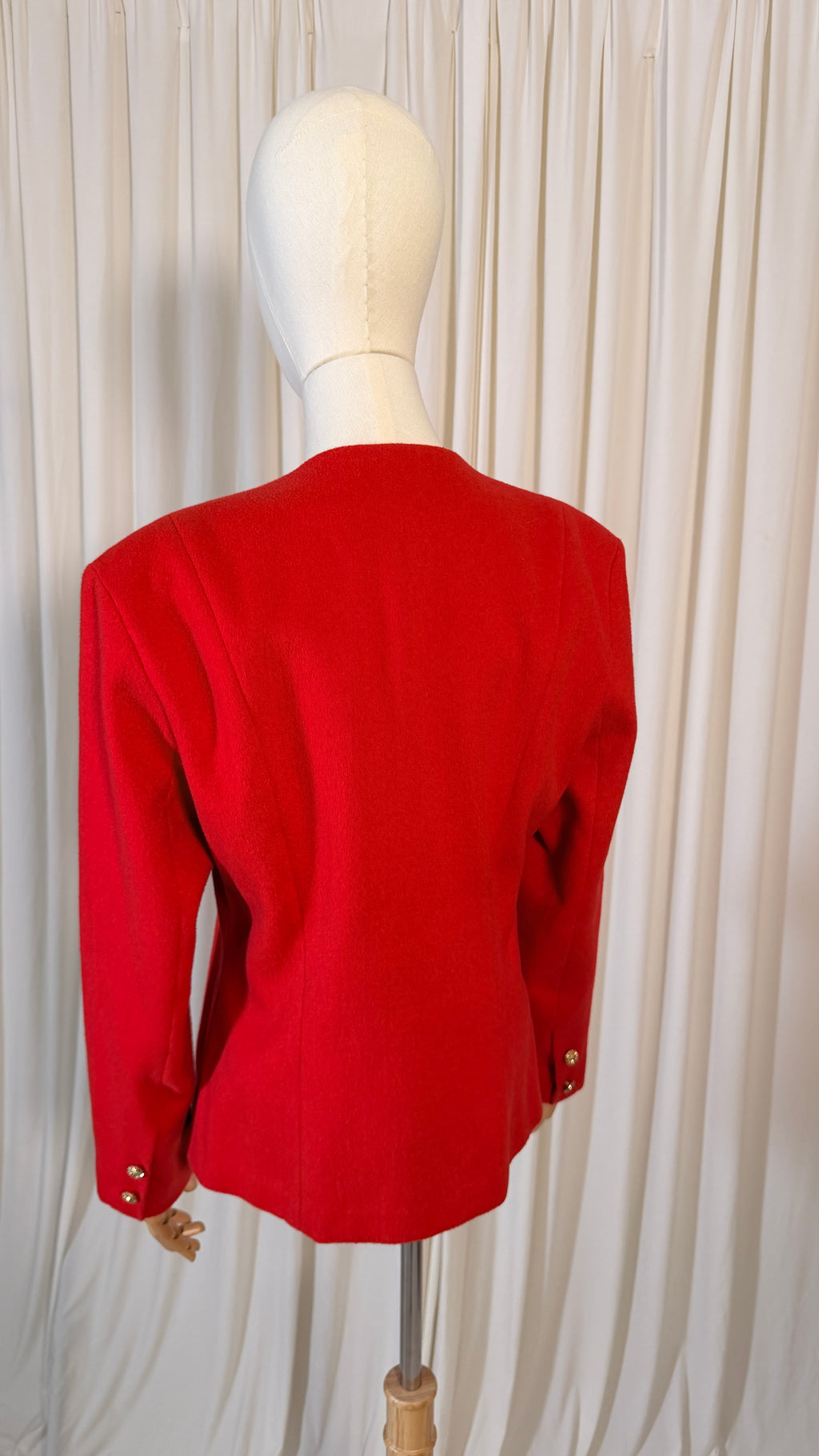 Blazer en Laine Rouge Vintage [M]