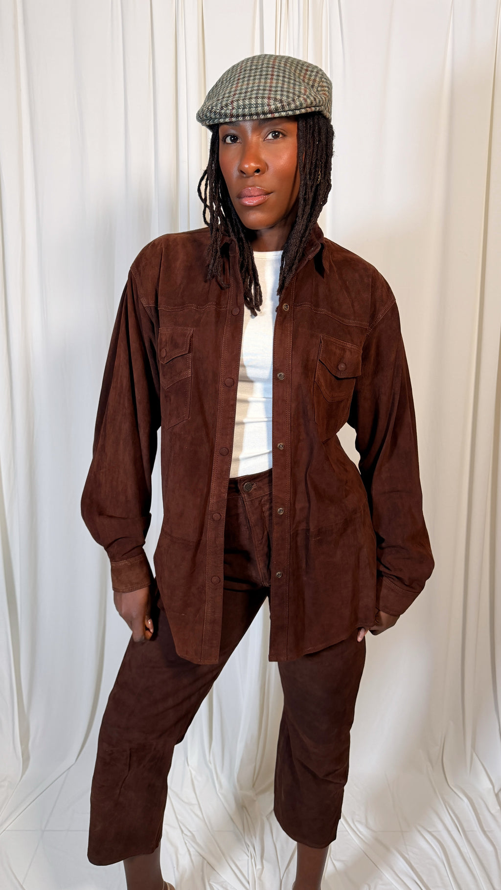 Real Leather Suede Vintage Set [M]