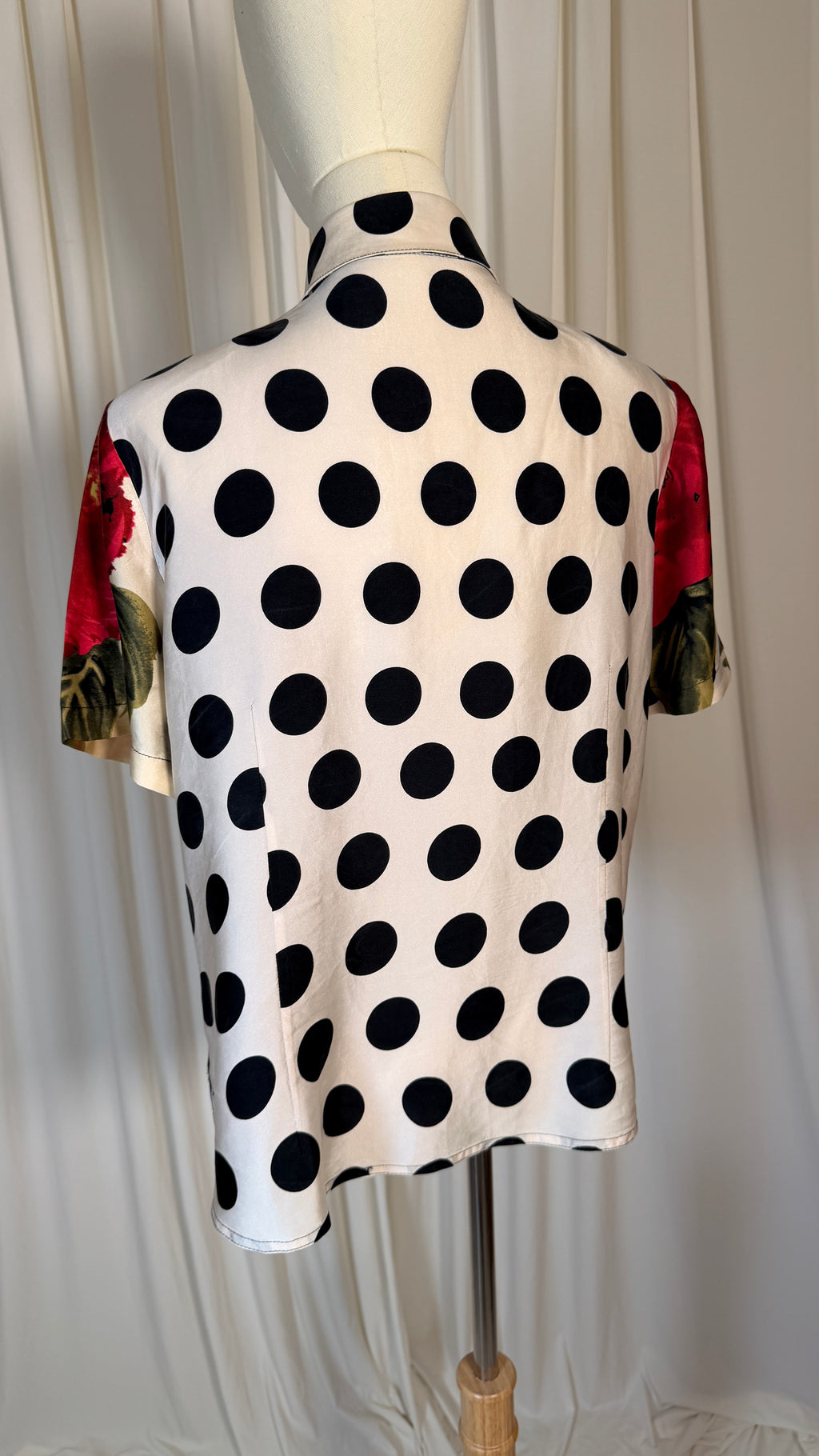 Vintage Rose Polka Blouse [M]