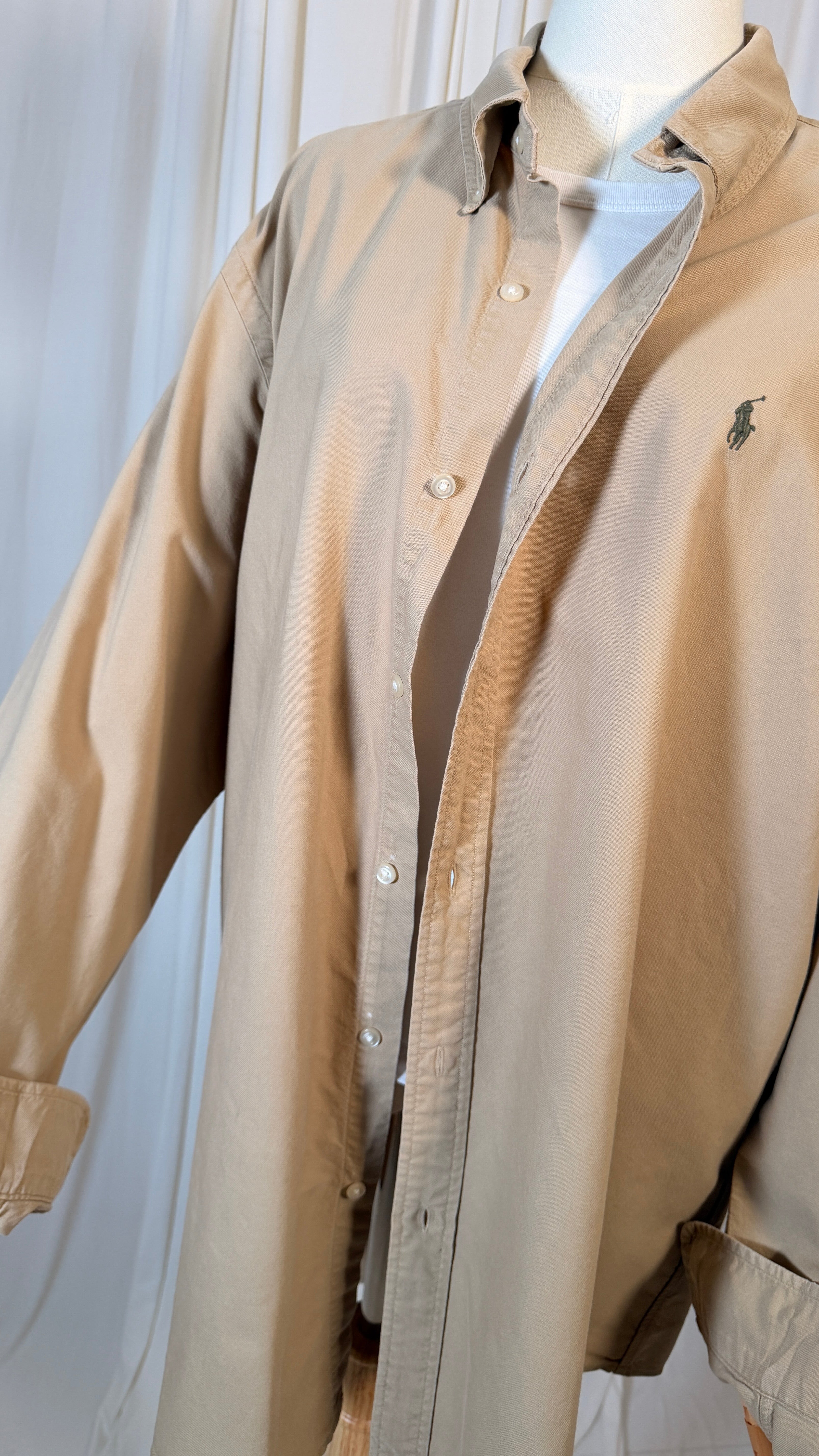 Chemise Ralph Lauren crème vintage