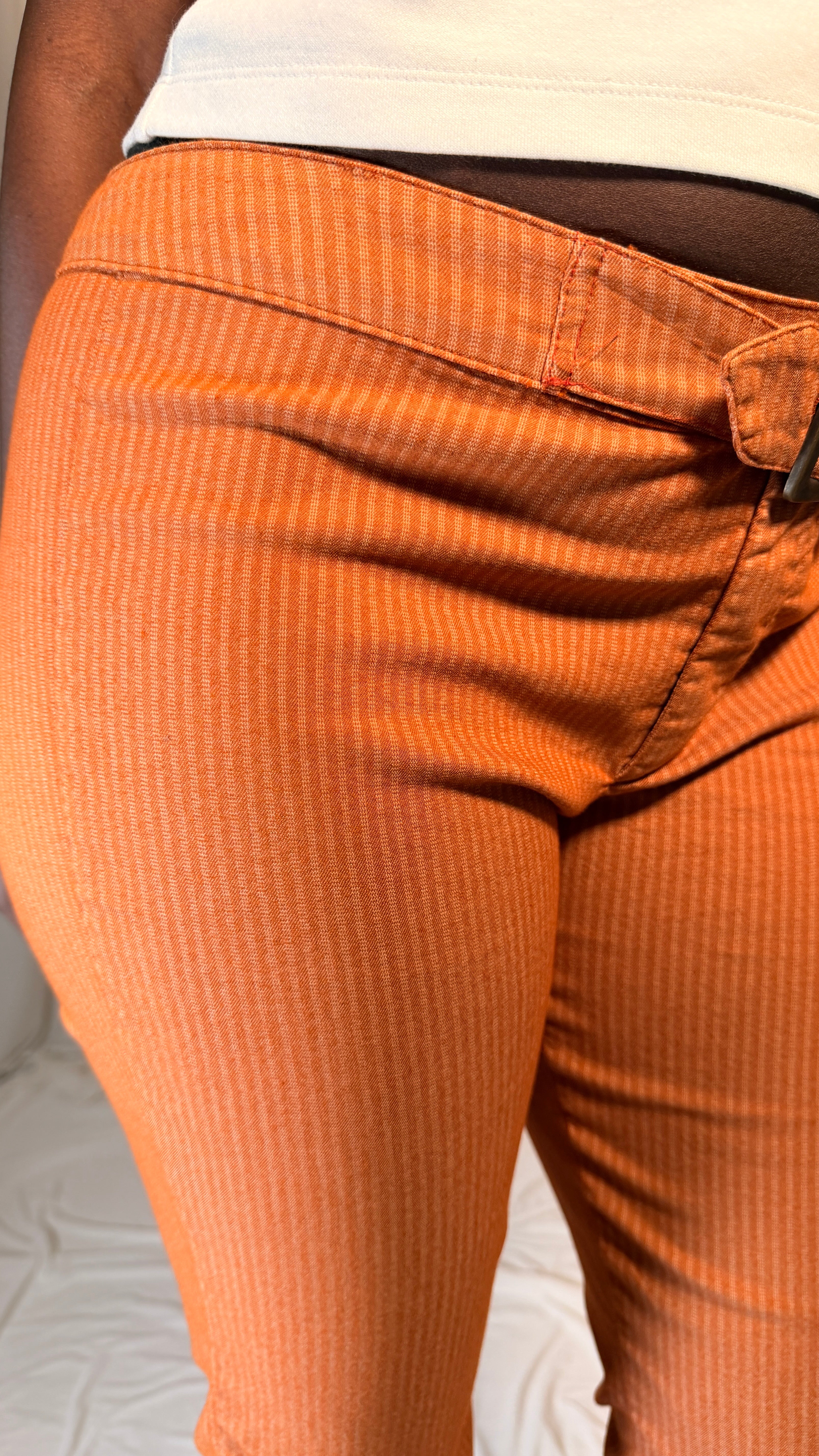 Flared Buckle Trousers