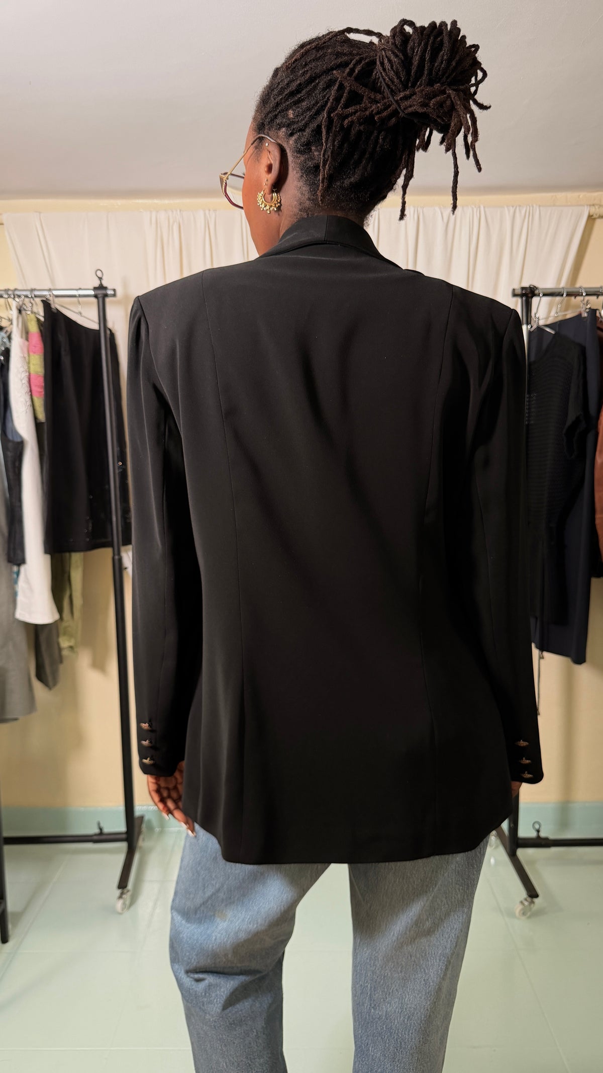 Vintage 1980s Black Blazer