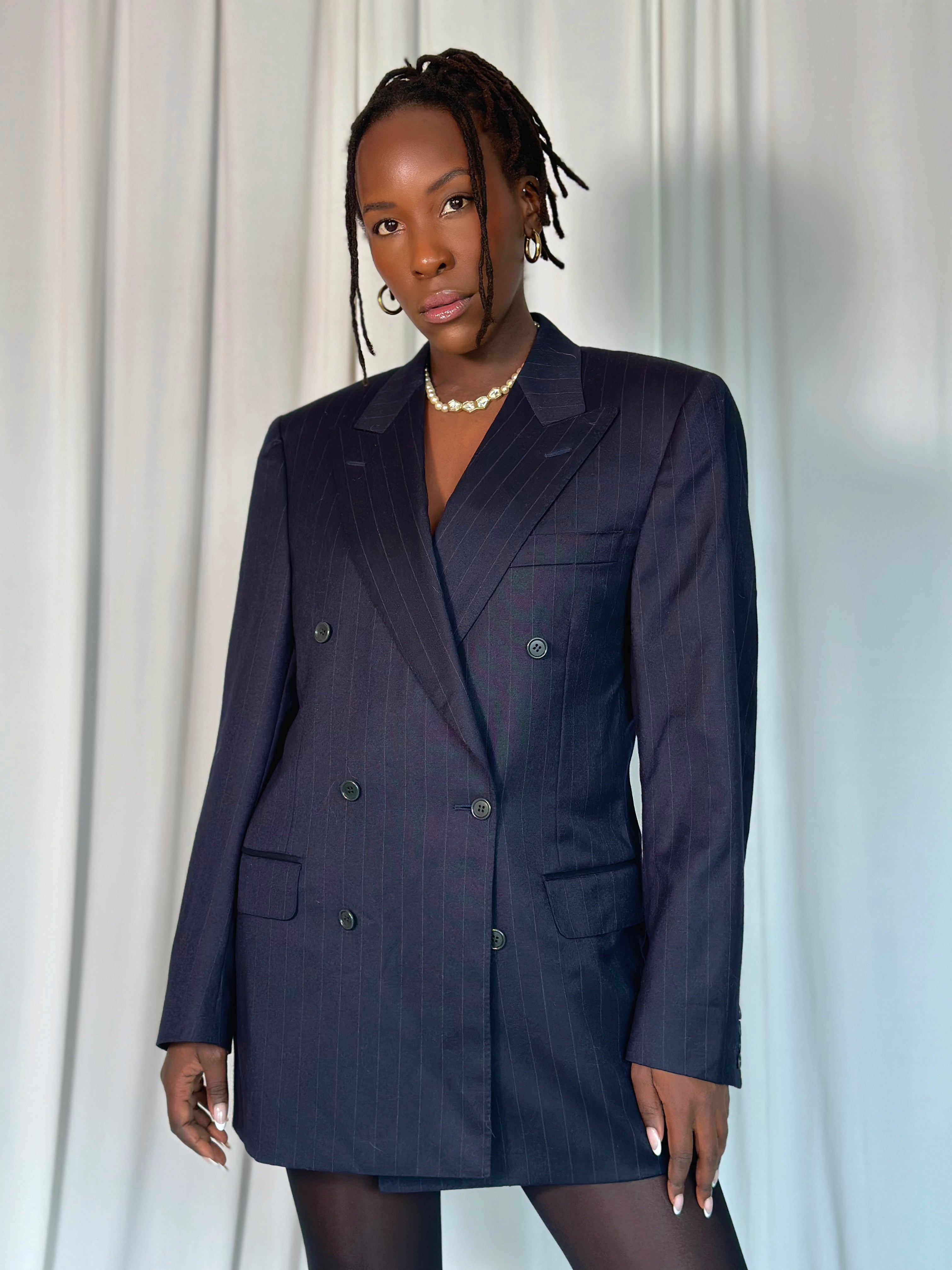 Pinstripe Blazer [M/L]