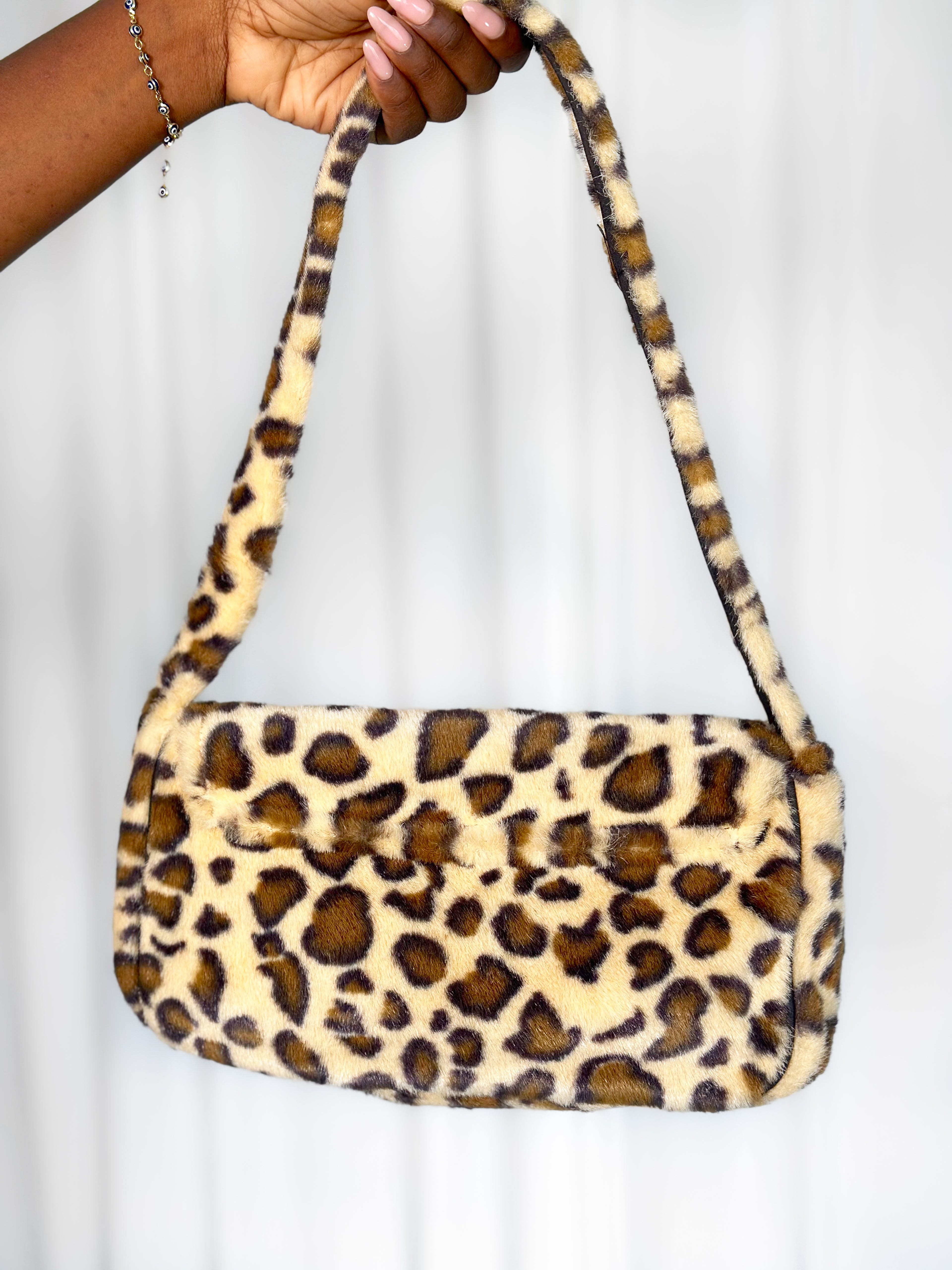 Faux Leopard Bag