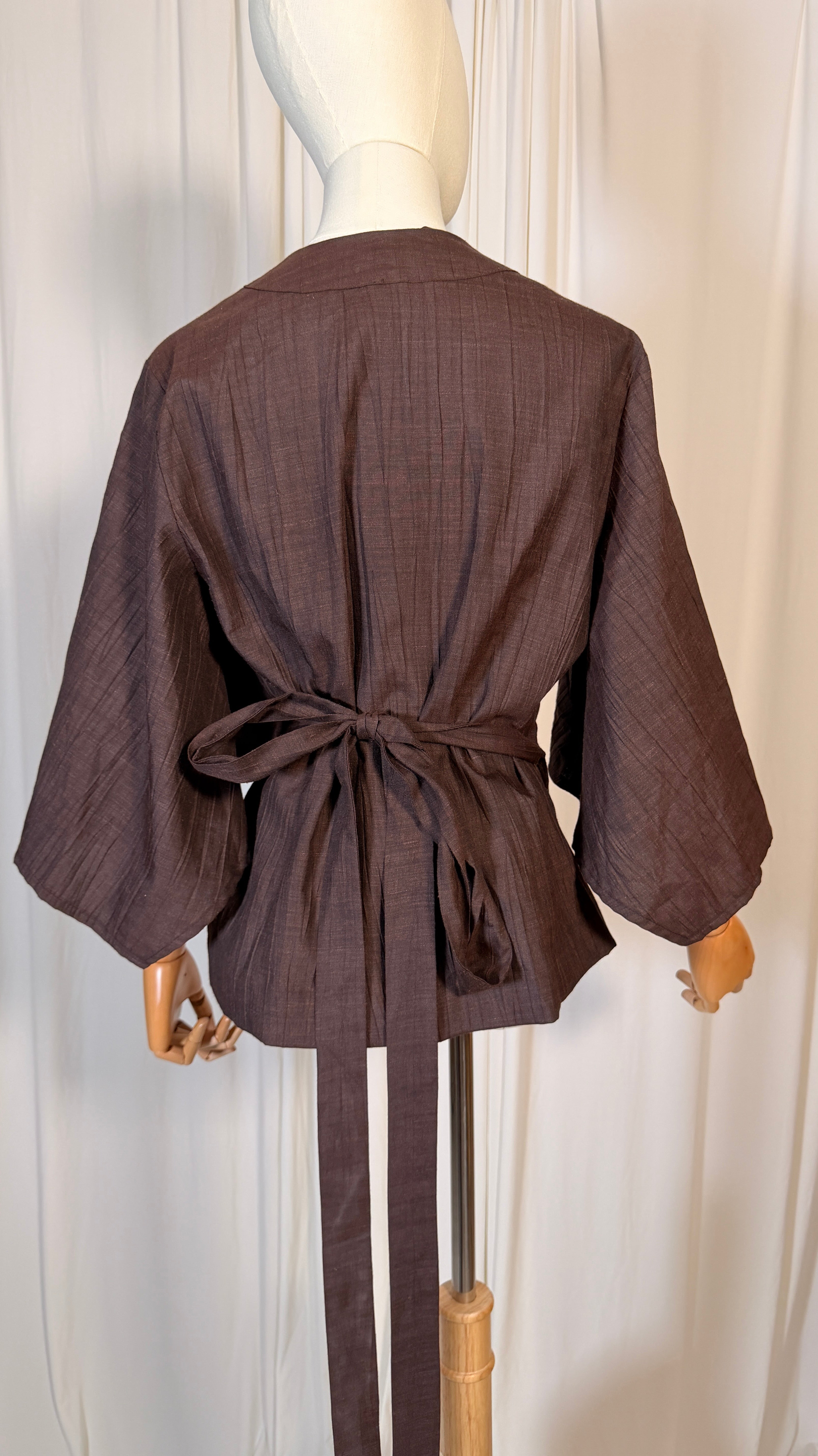 Haut vintage marron portefeuille