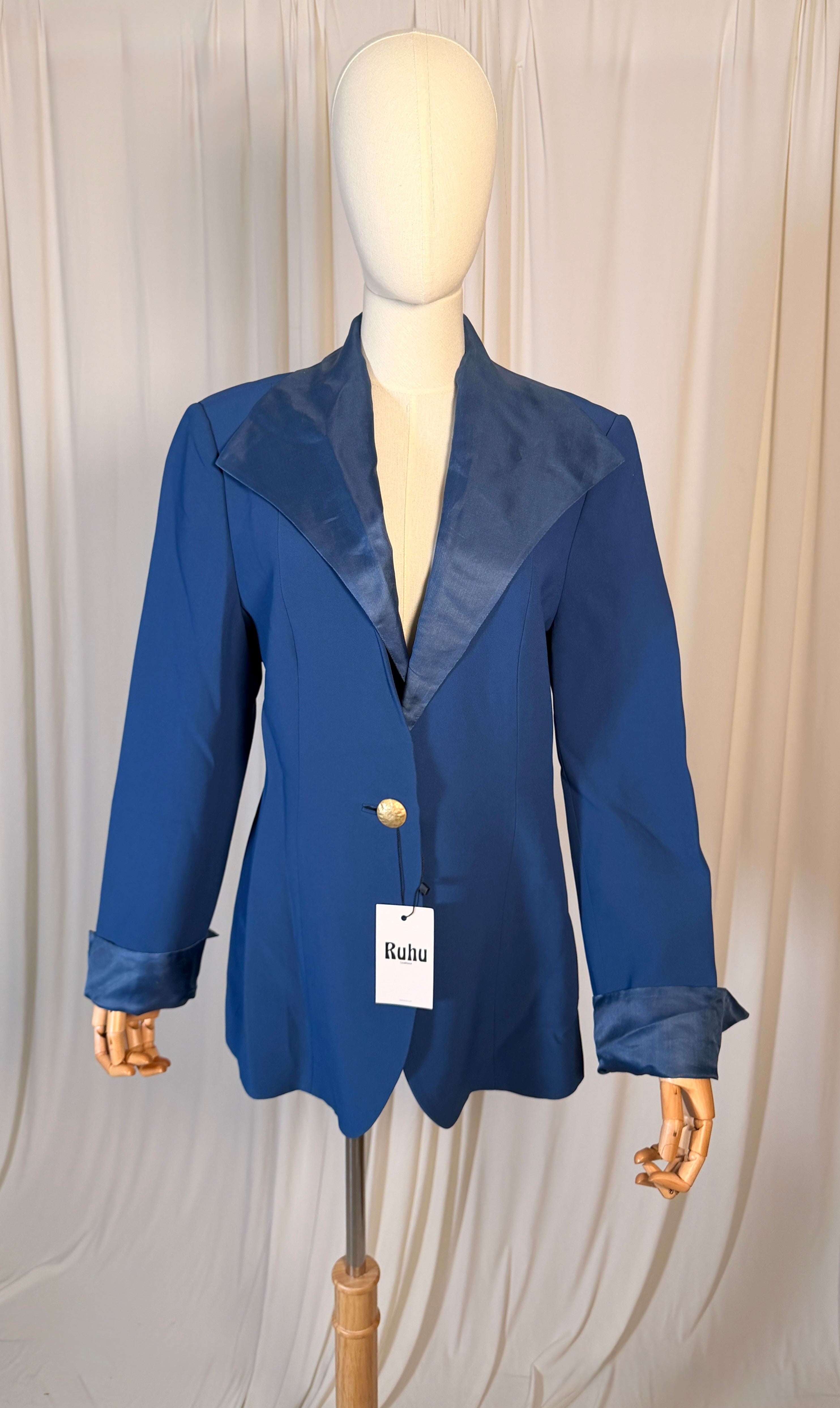 Blazer bleu roi vintage [M/L]