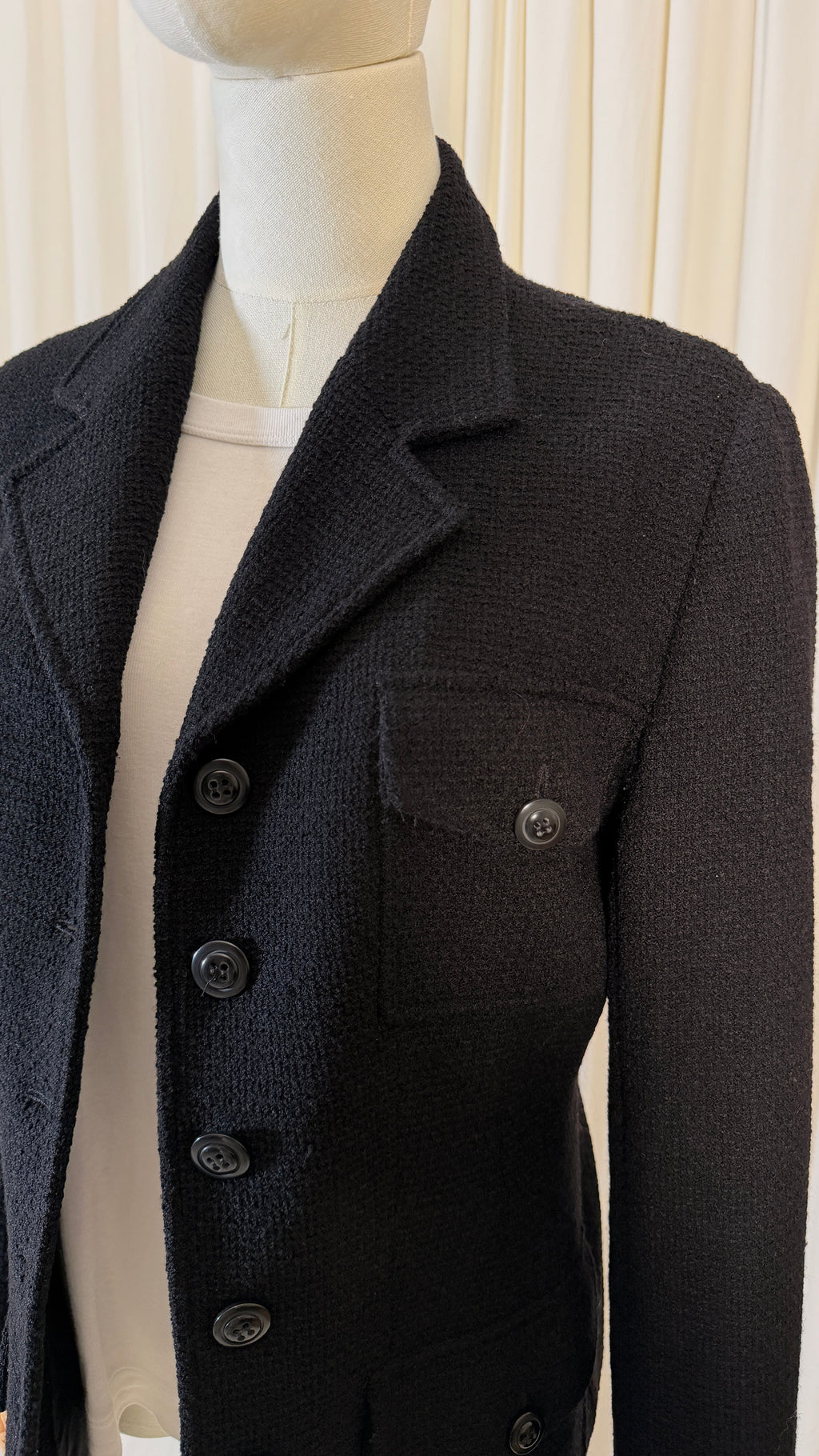 Vintage Tweed Wool Blazer [M]