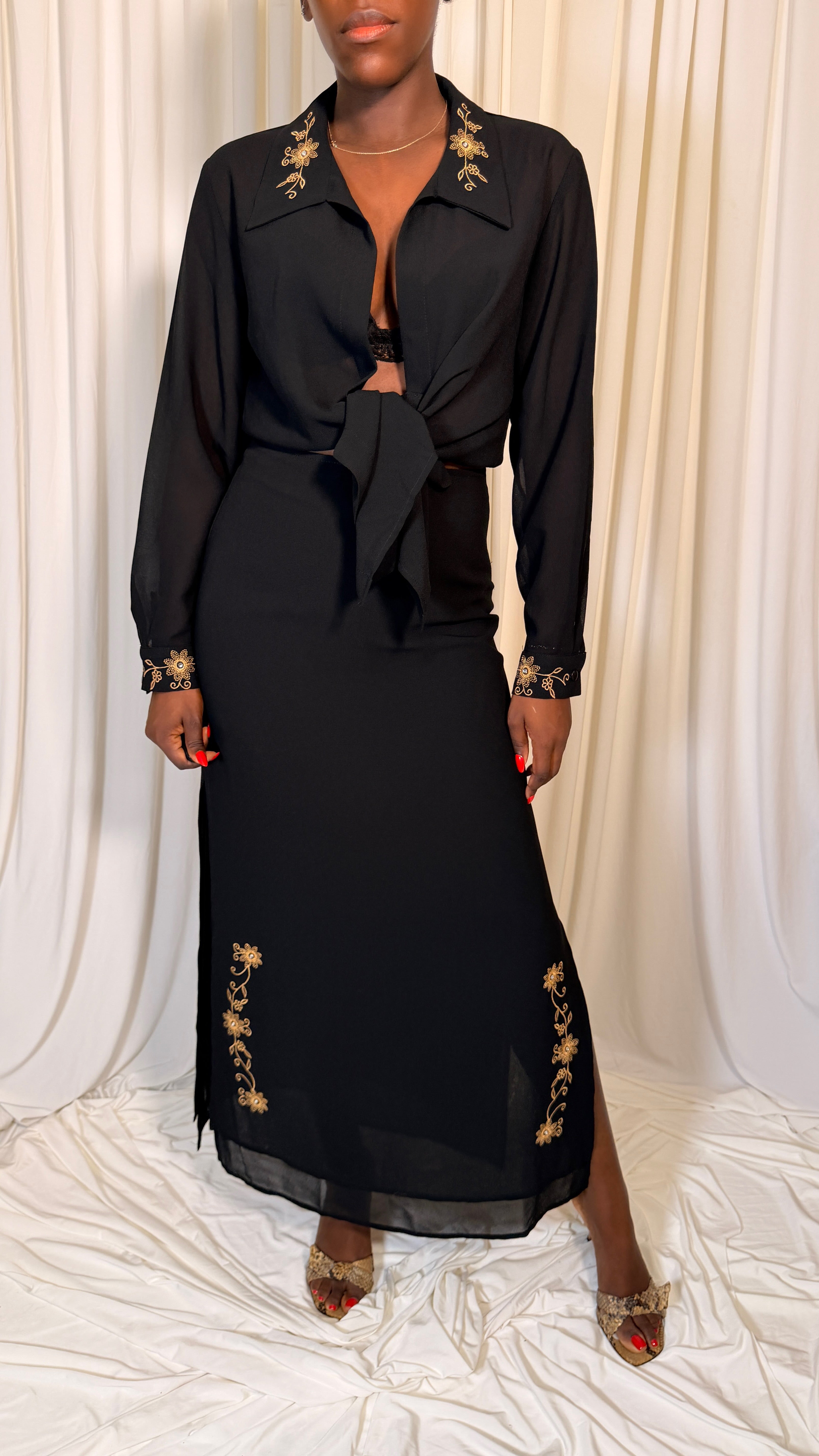 90s Vintage Black Set [36]