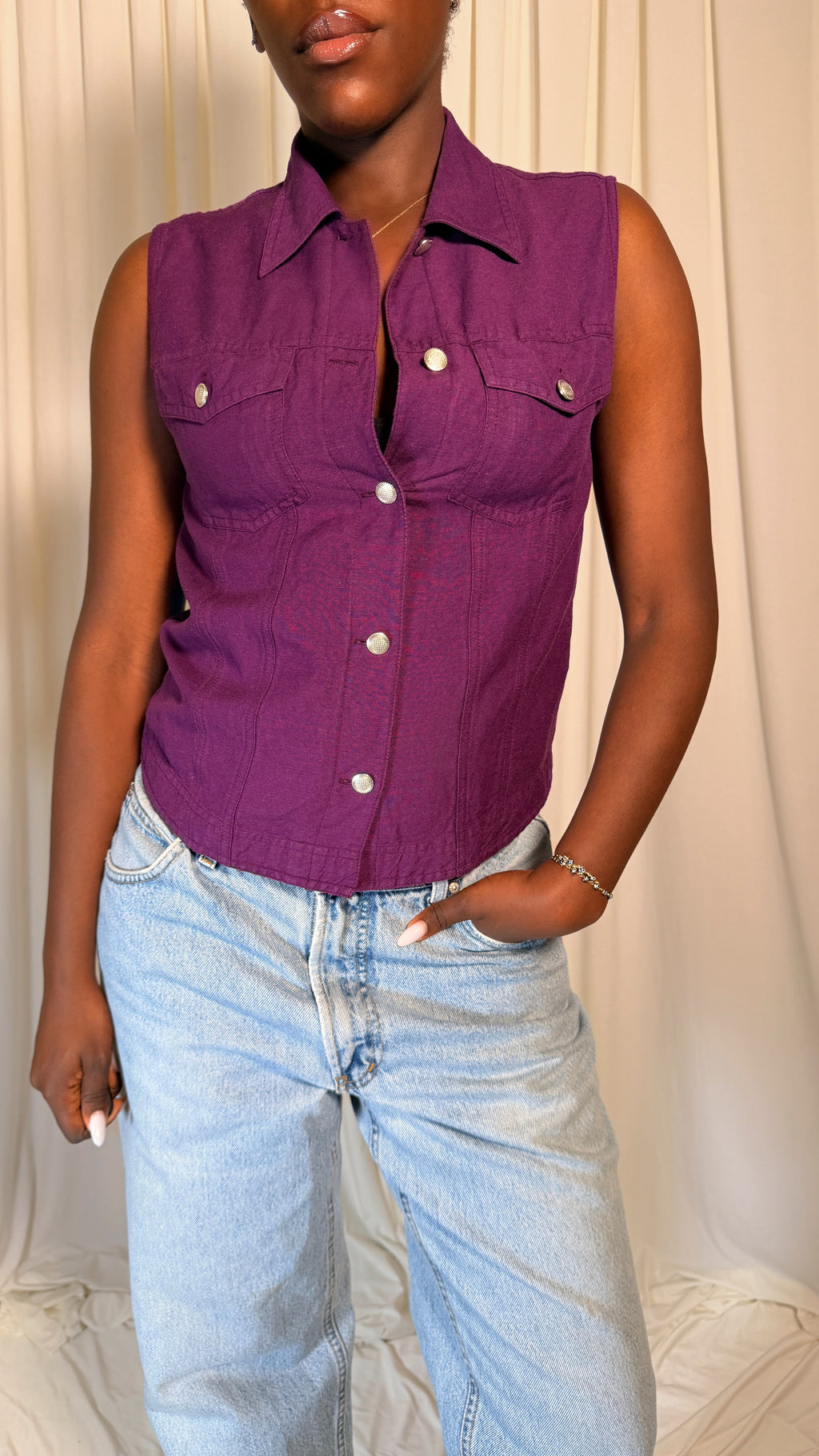 Purple Vintage Top [S]