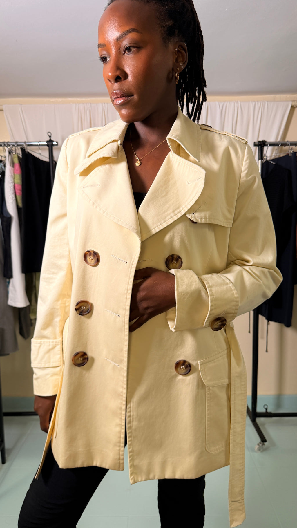 Vintage Trench Cream Jacket [M]