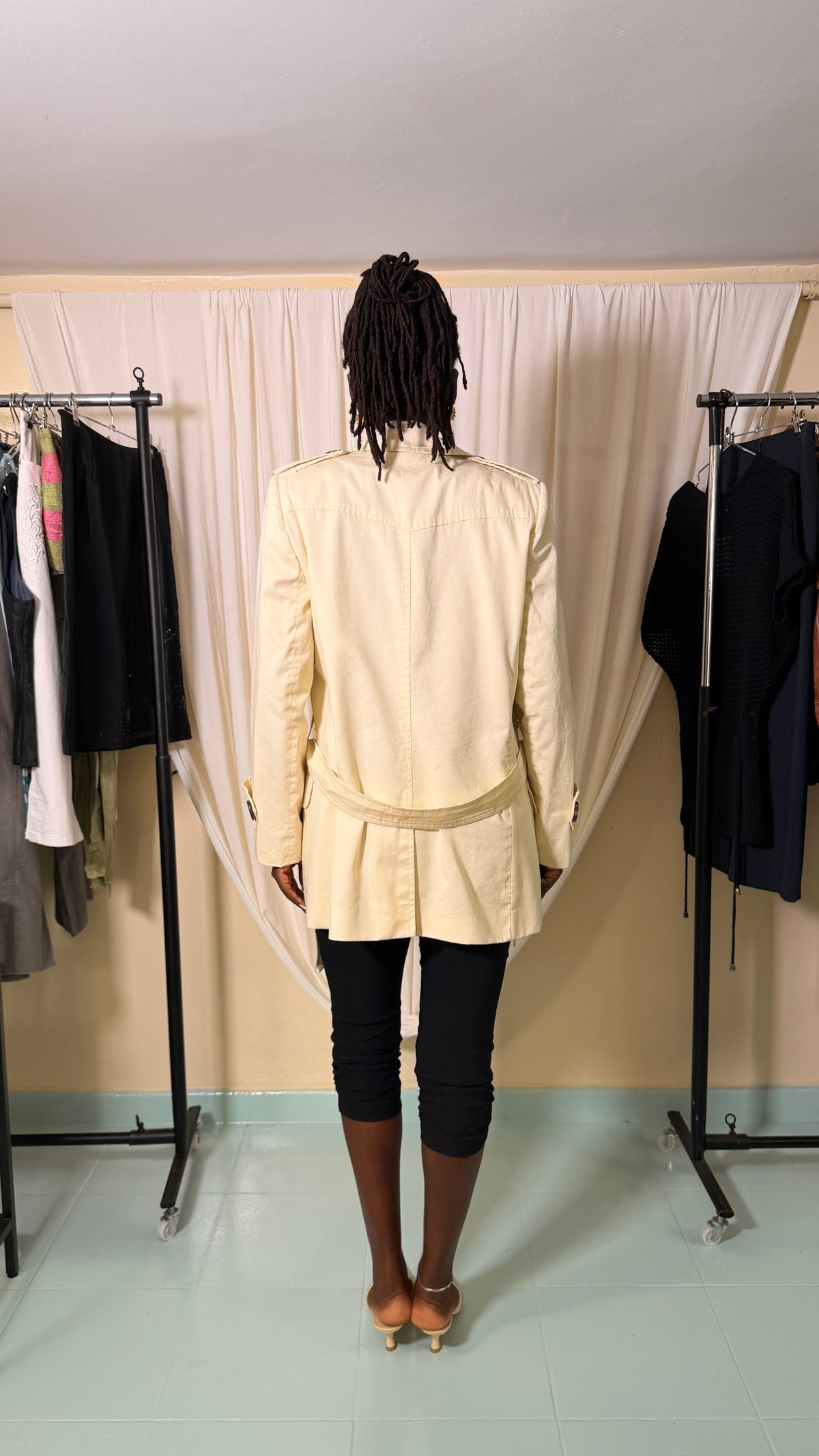 Vintage Trench Cream Jacket [M]