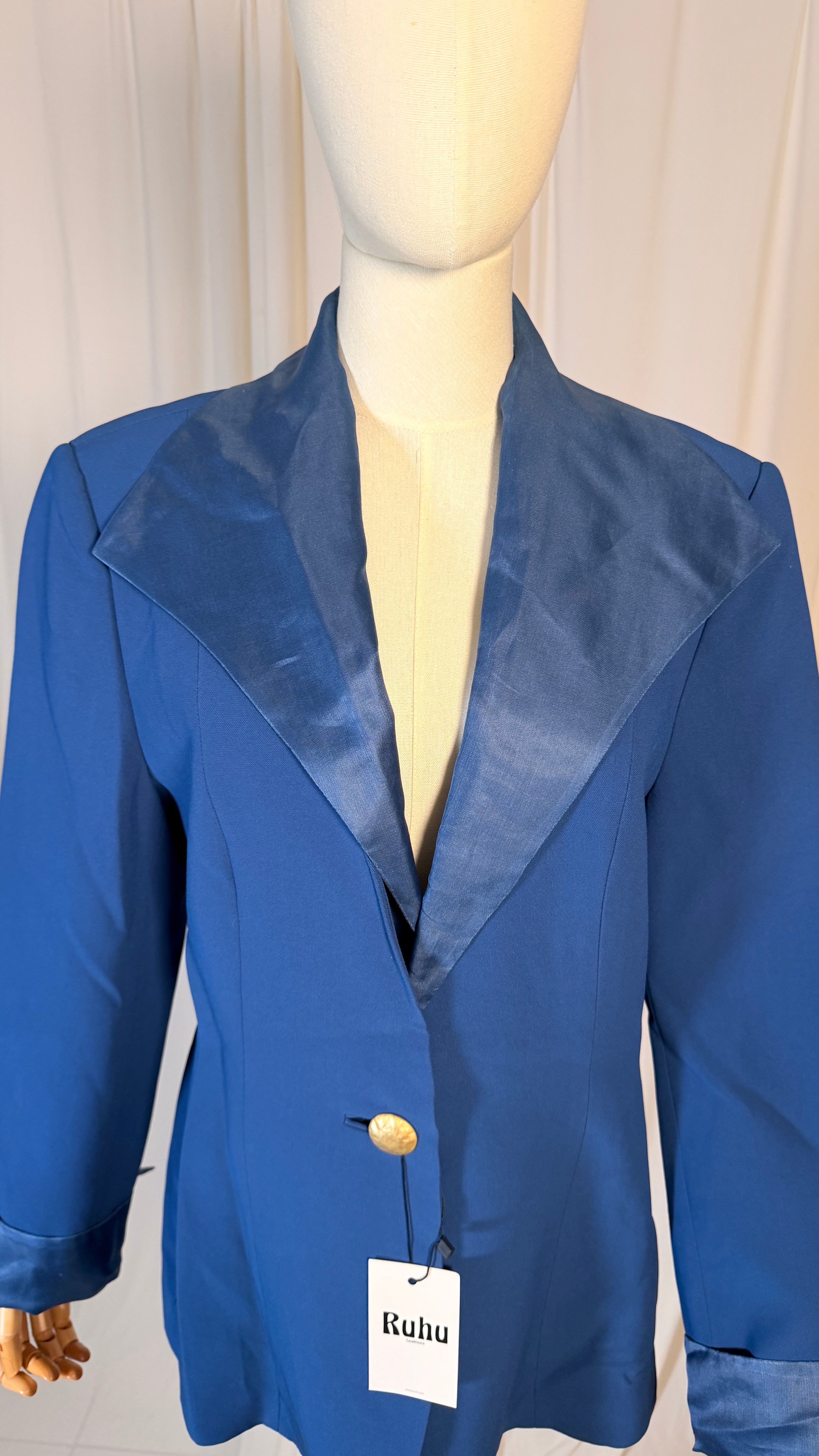 Blazer bleu roi vintage [M/L]