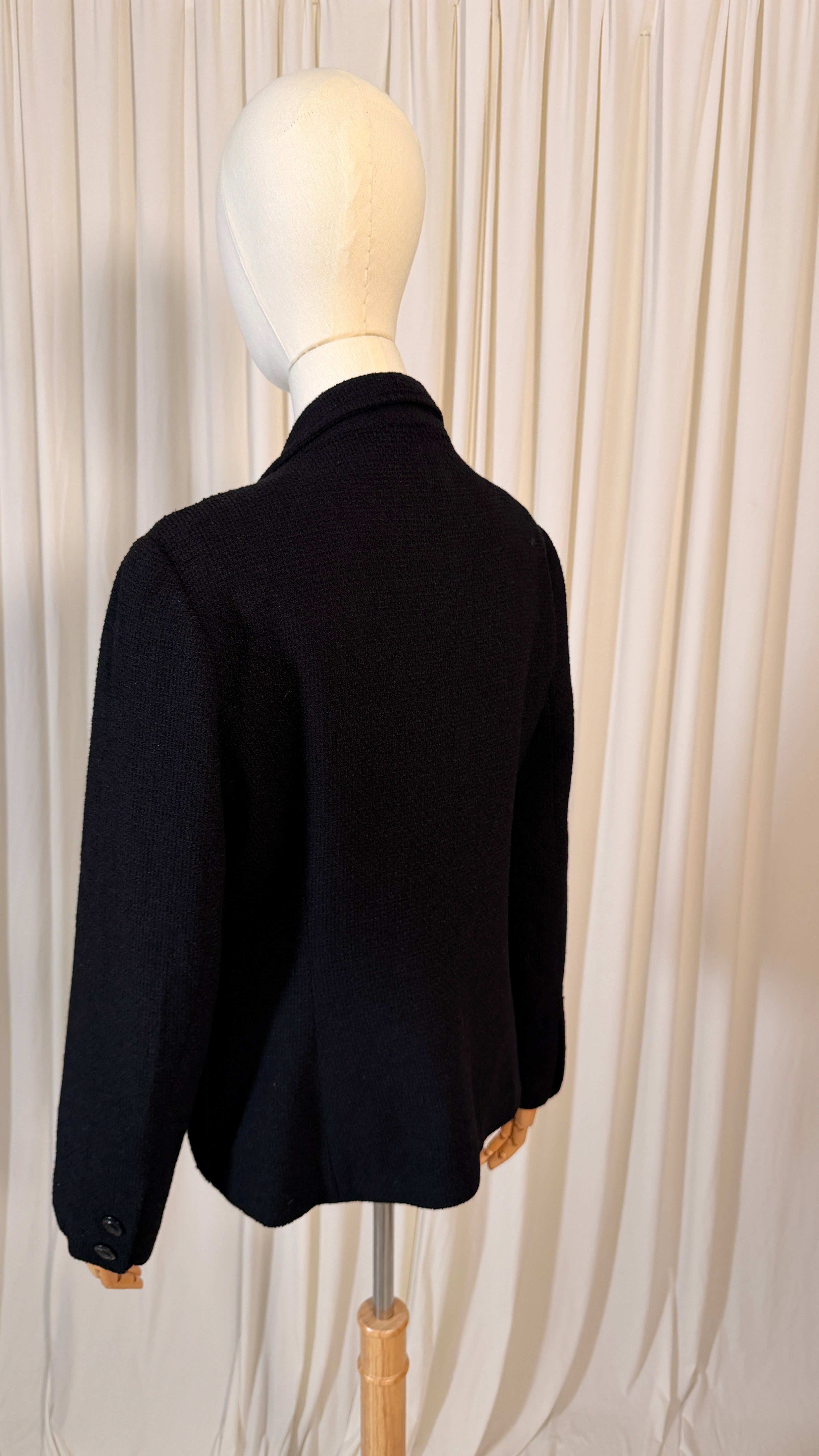 Blazer en tweed de laine vintage [M]