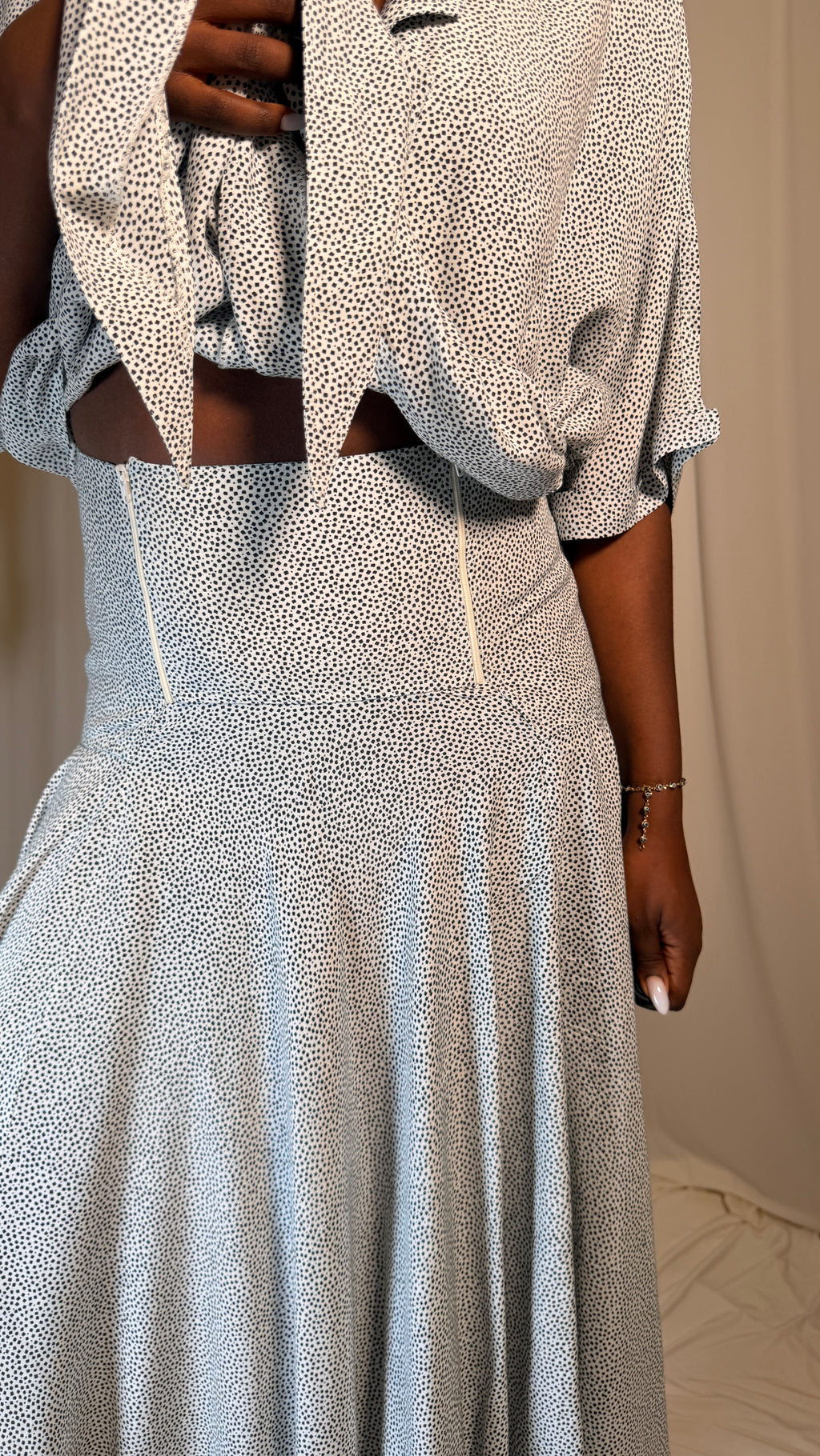 Vintage 80s Skirt + Top Set