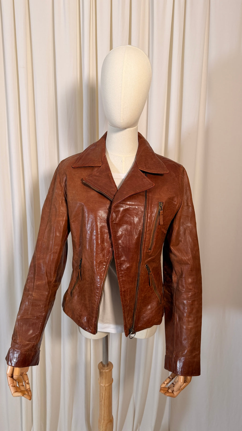 Brown Biker Jacket [M]