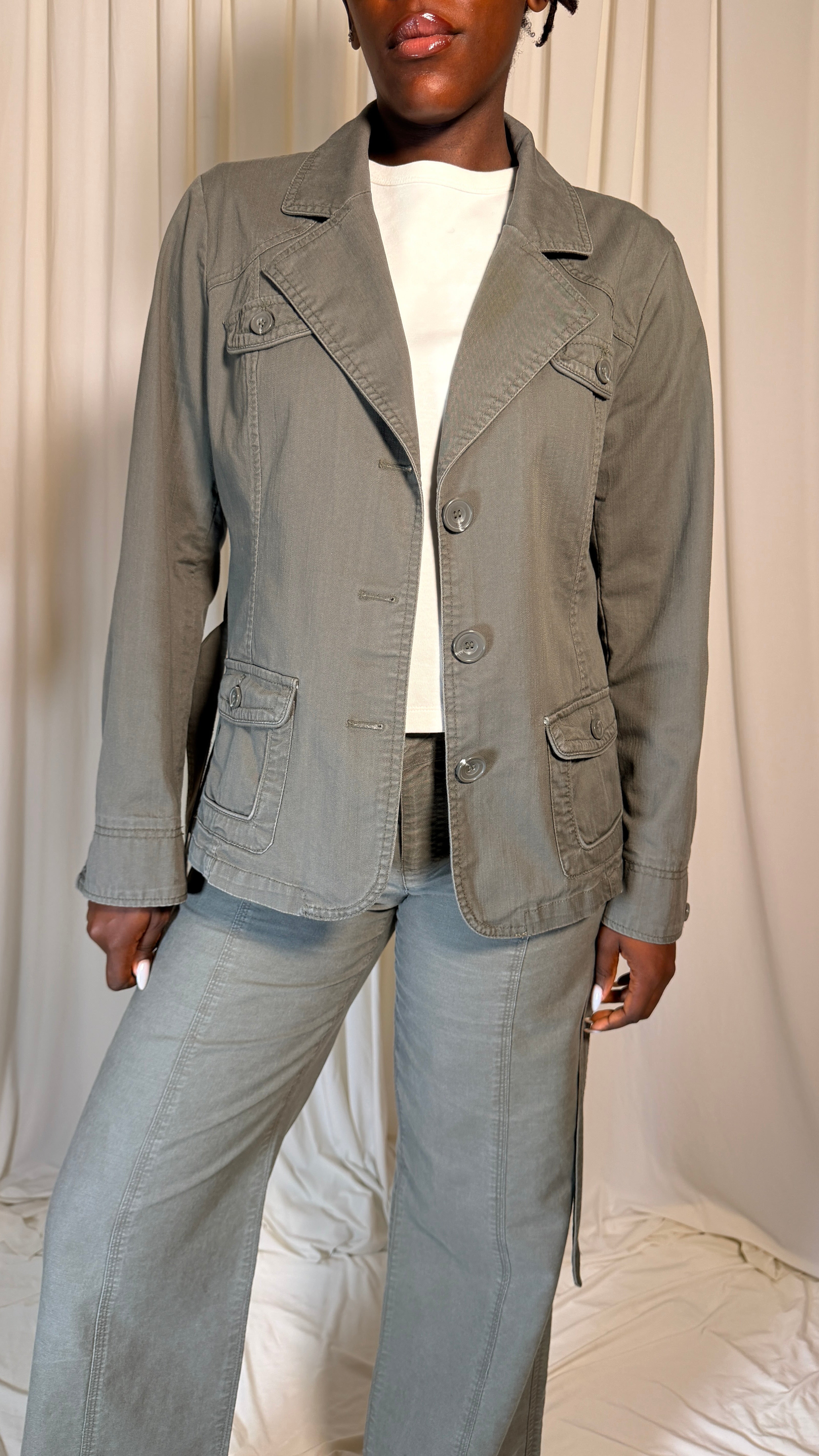 Y2K Olive Green Jacket [M]