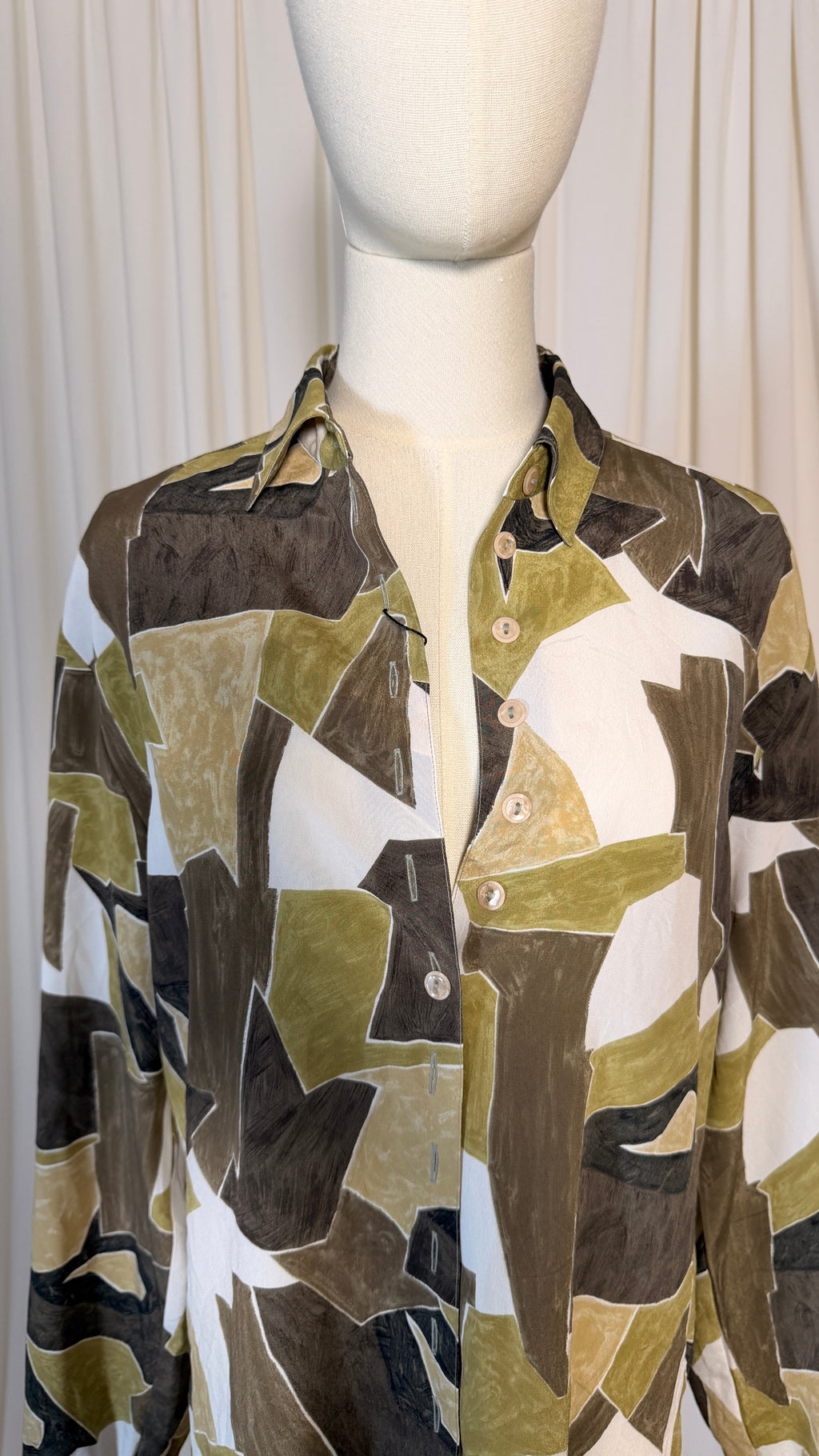 vintage Green Blouse [M]