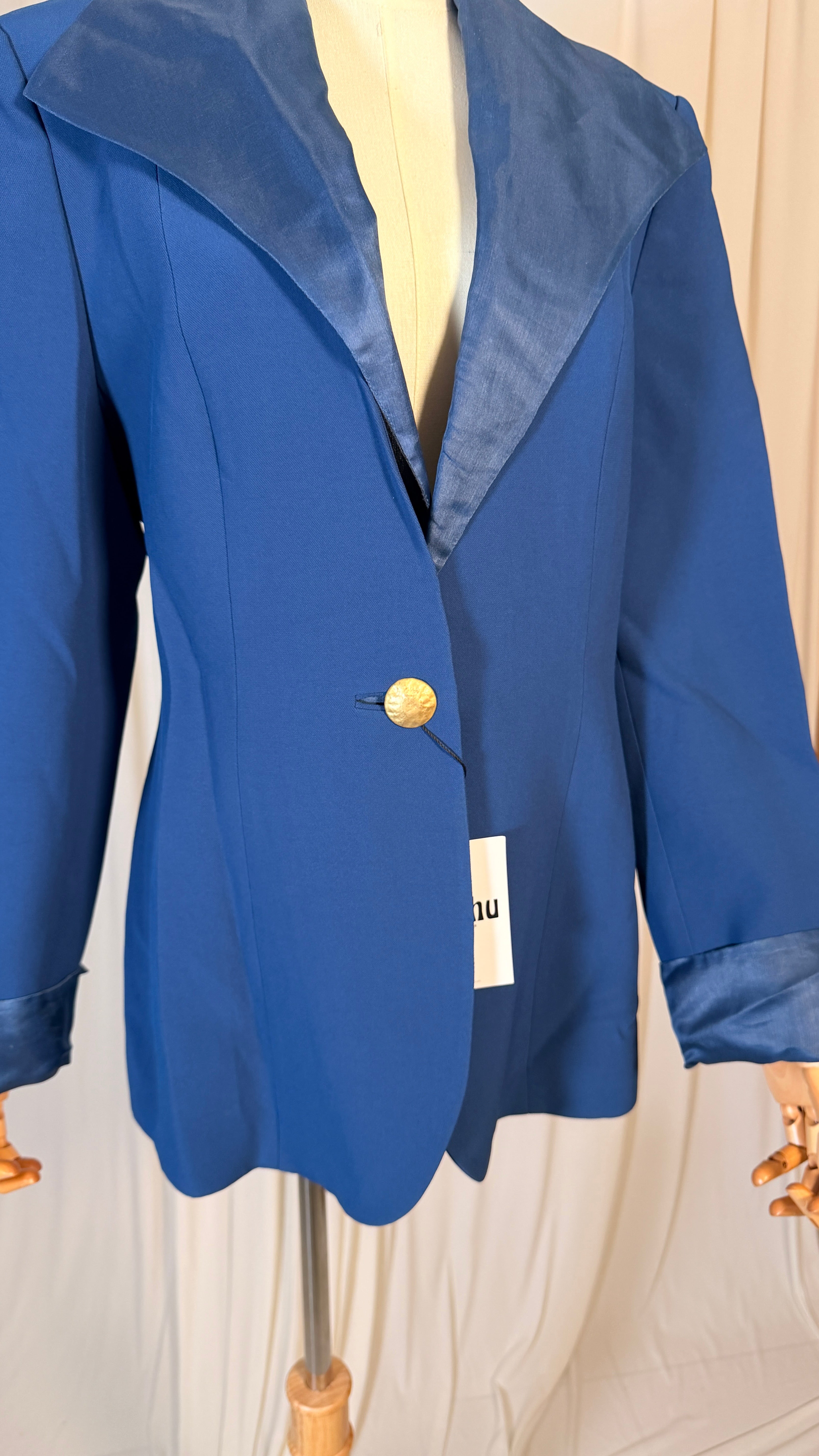 Blazer bleu roi vintage [M/L]