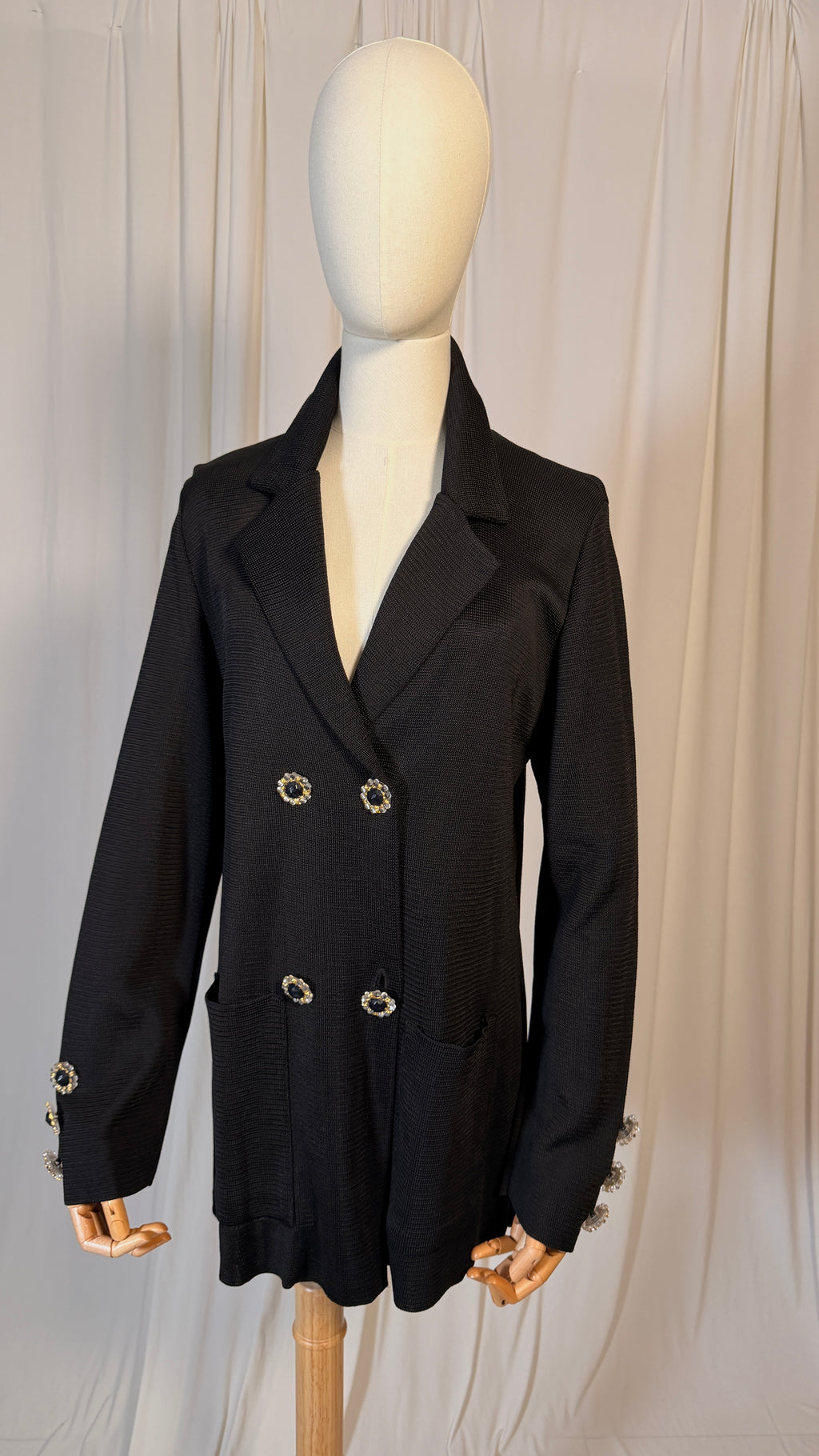 Knitted Double Breast Vintage Blazer [M]
