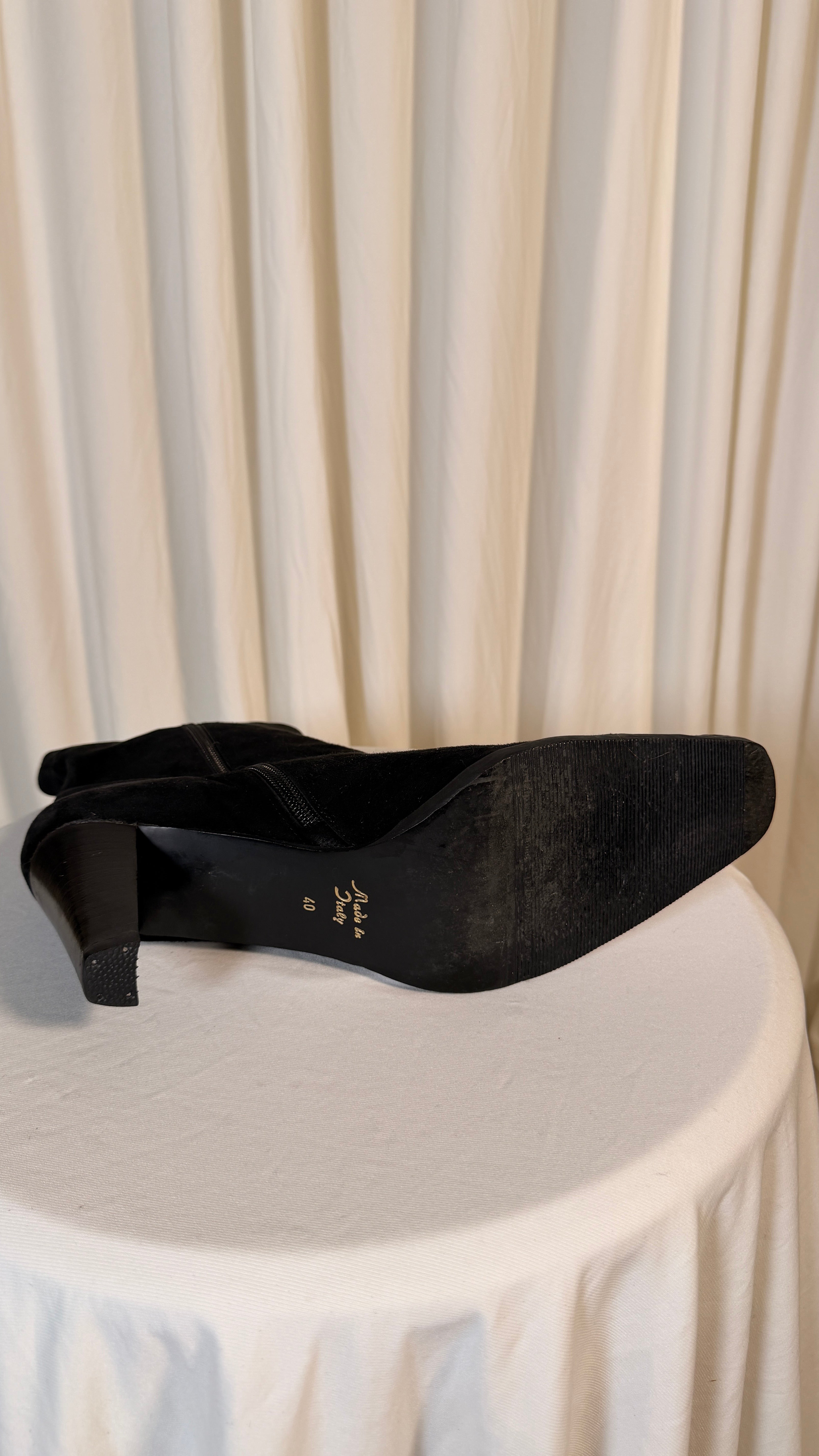 Vintage Ankle Black Boots [40]