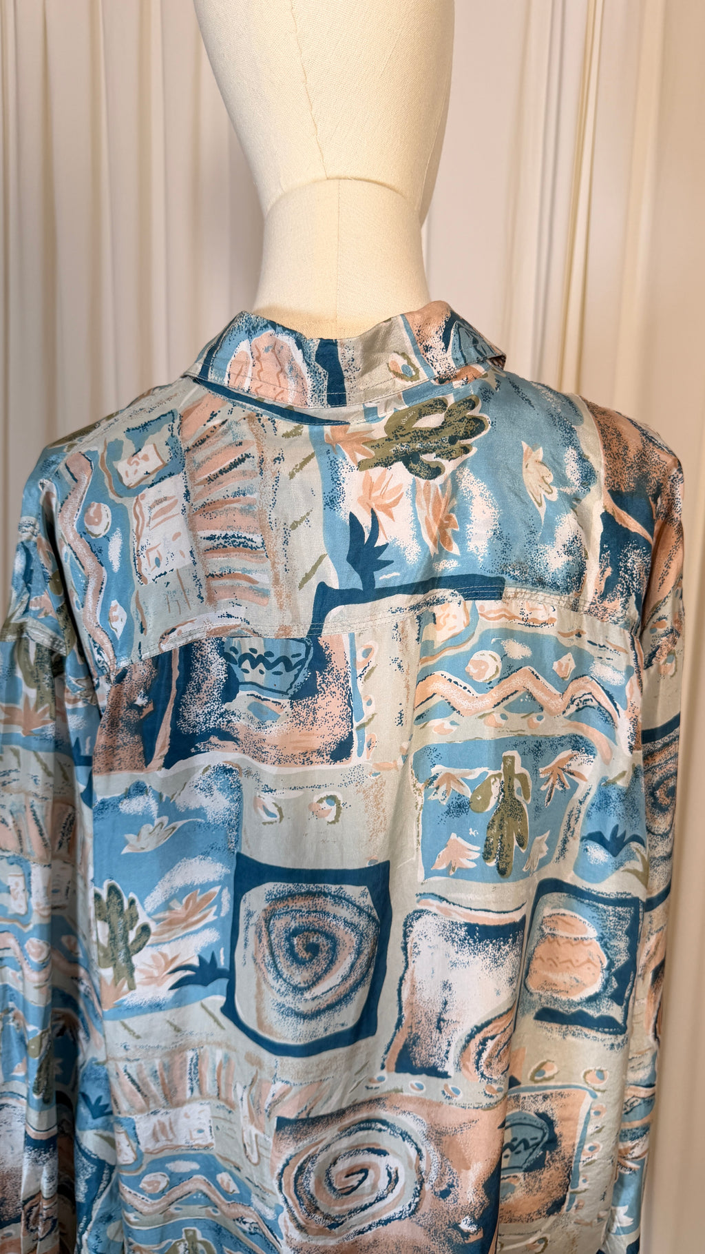 Vintags 80s Silk Blouse