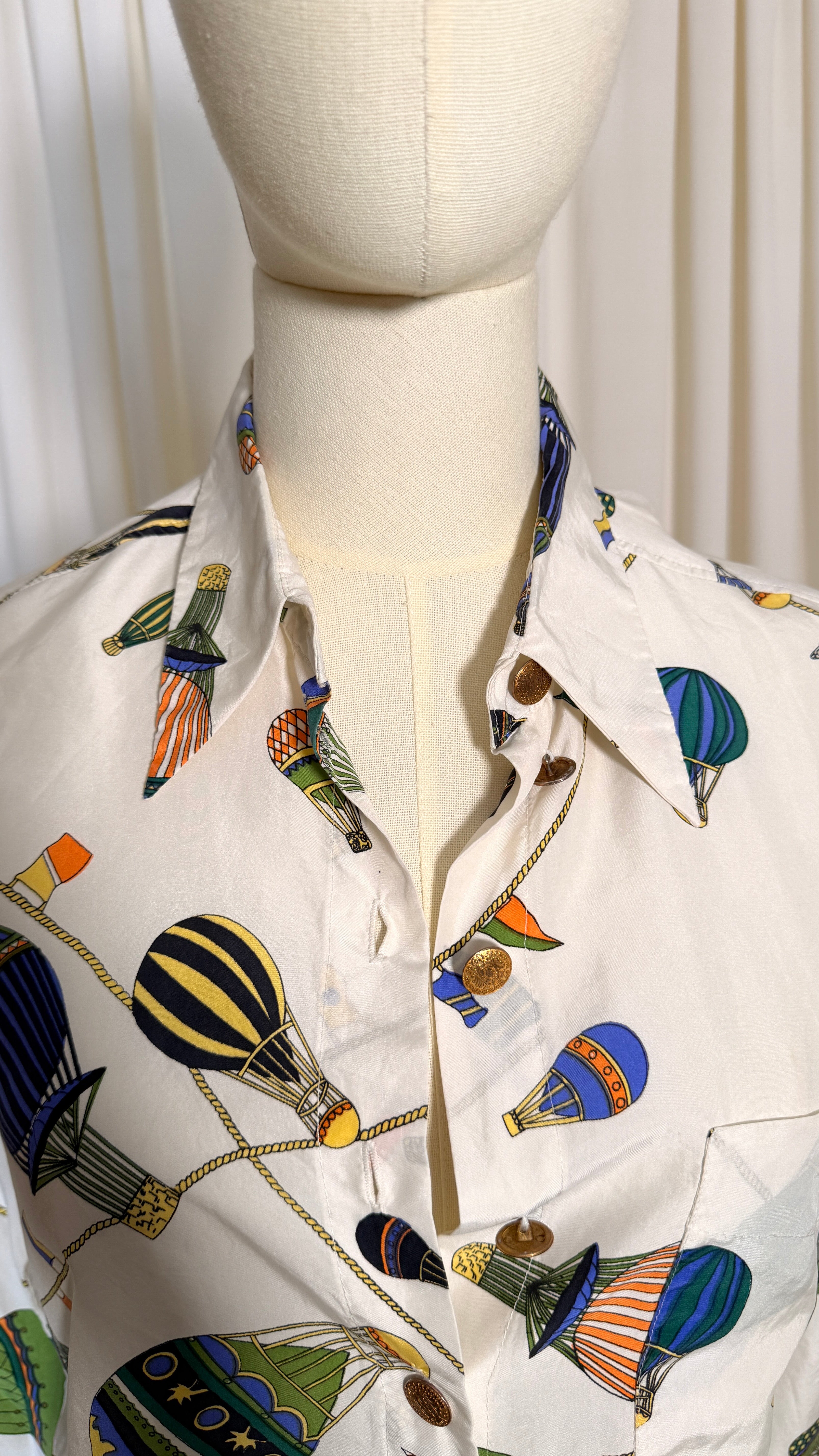 100% Silk Vintage Blouse [M]