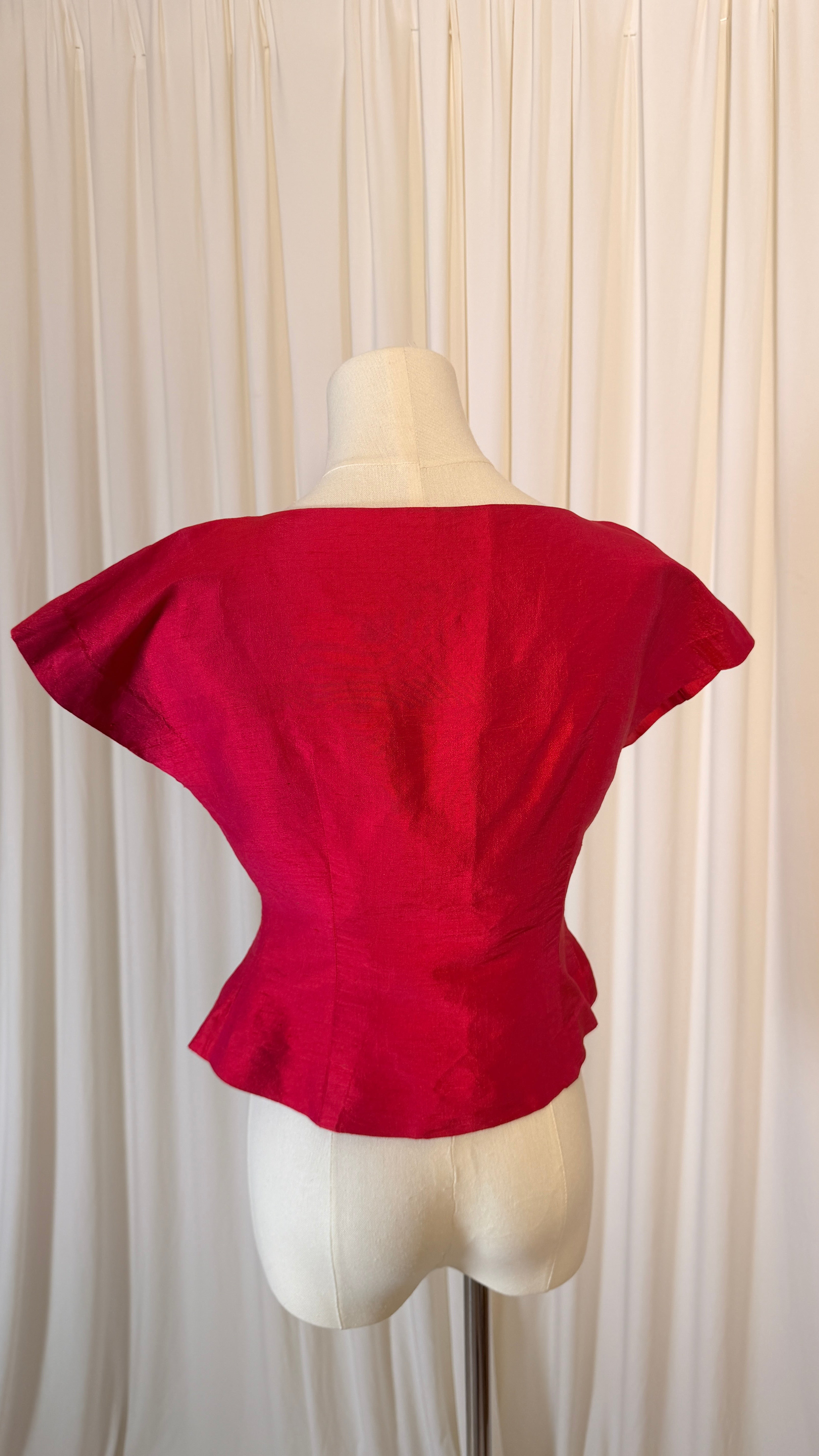 Pink Silk Blouse