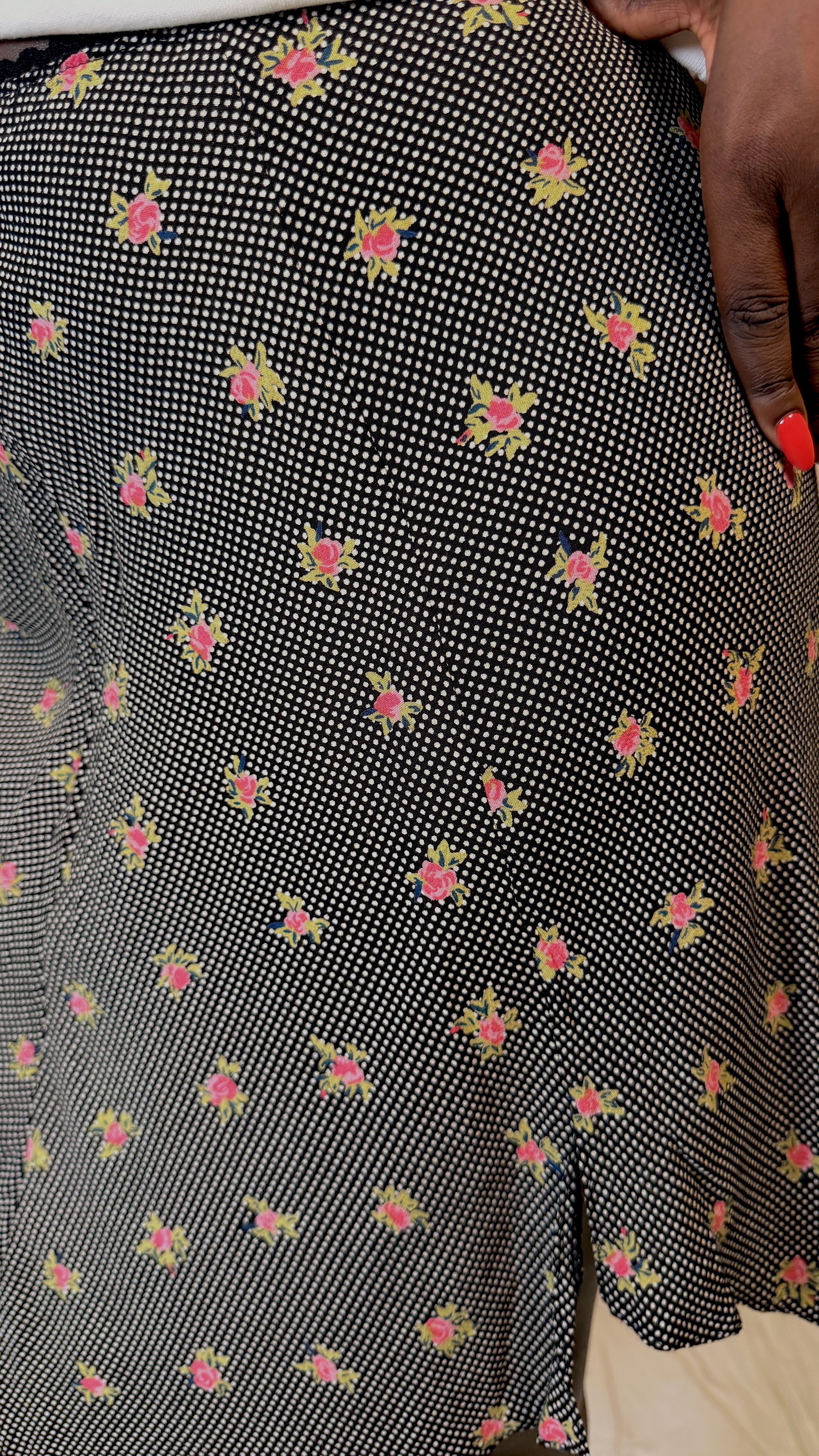 90s Floral Skirt [S]