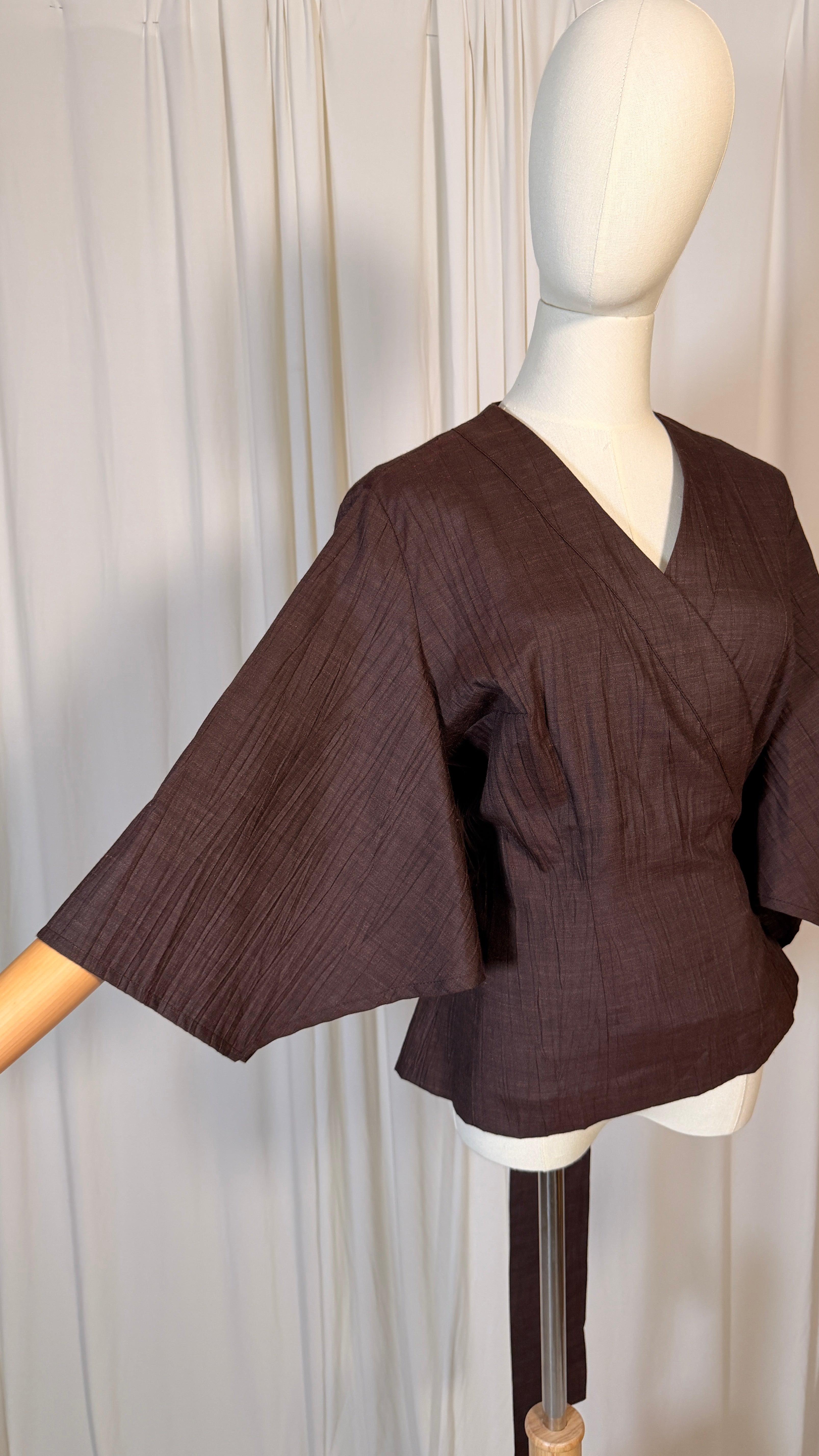 Haut vintage marron portefeuille