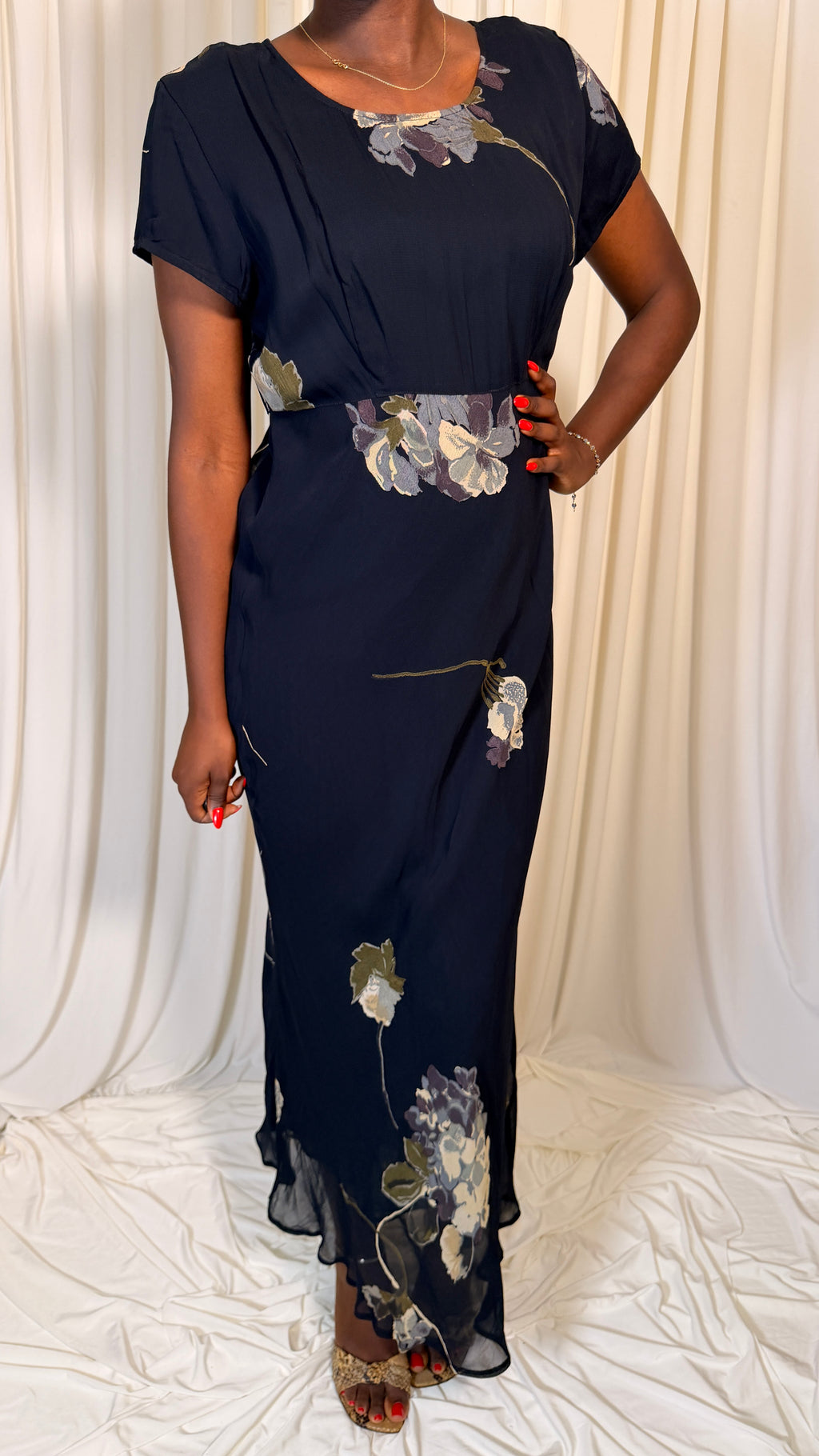 1990s Long Floral Dress [40]