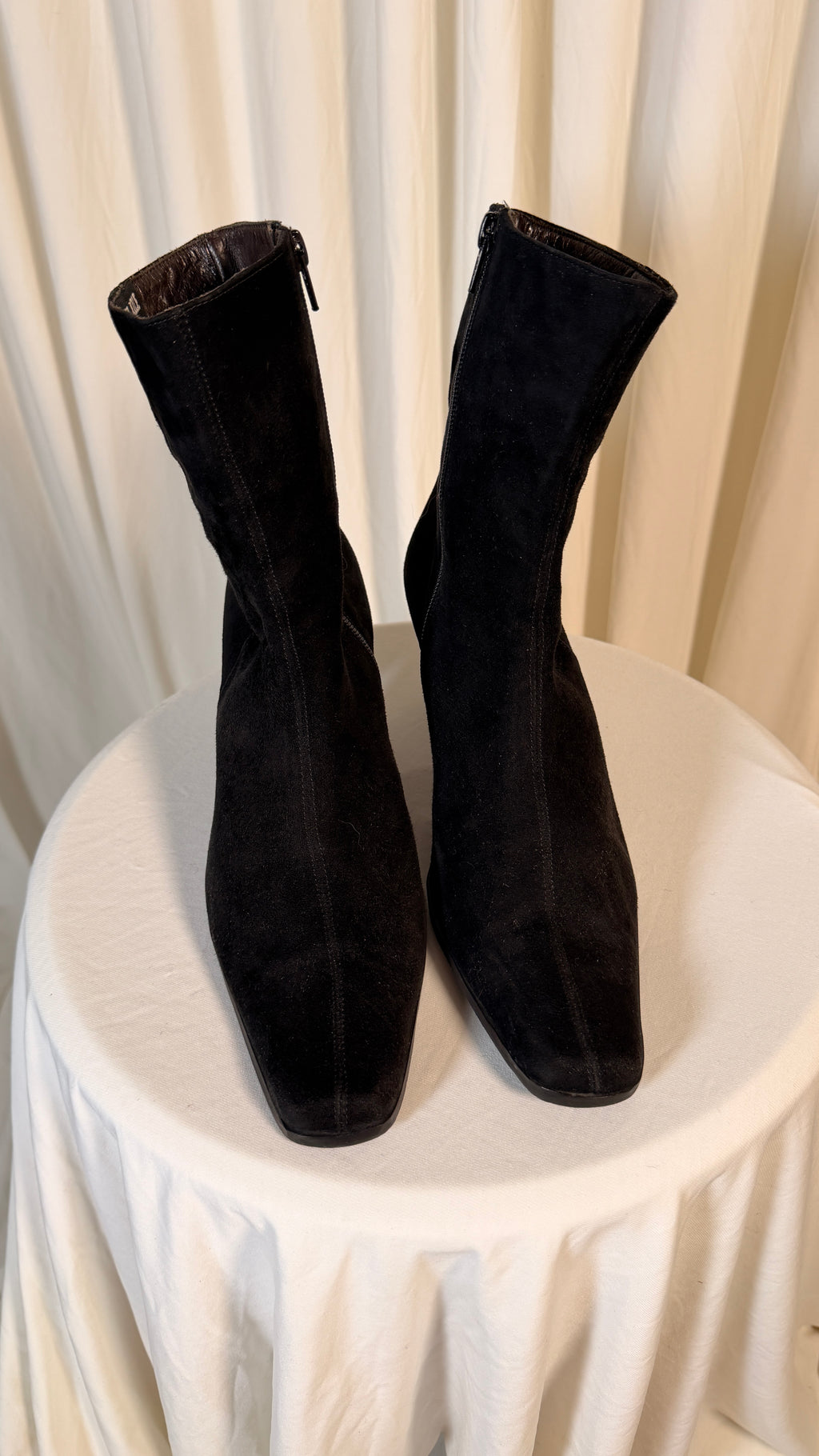 Vintage Ankle Black Boots [40]
