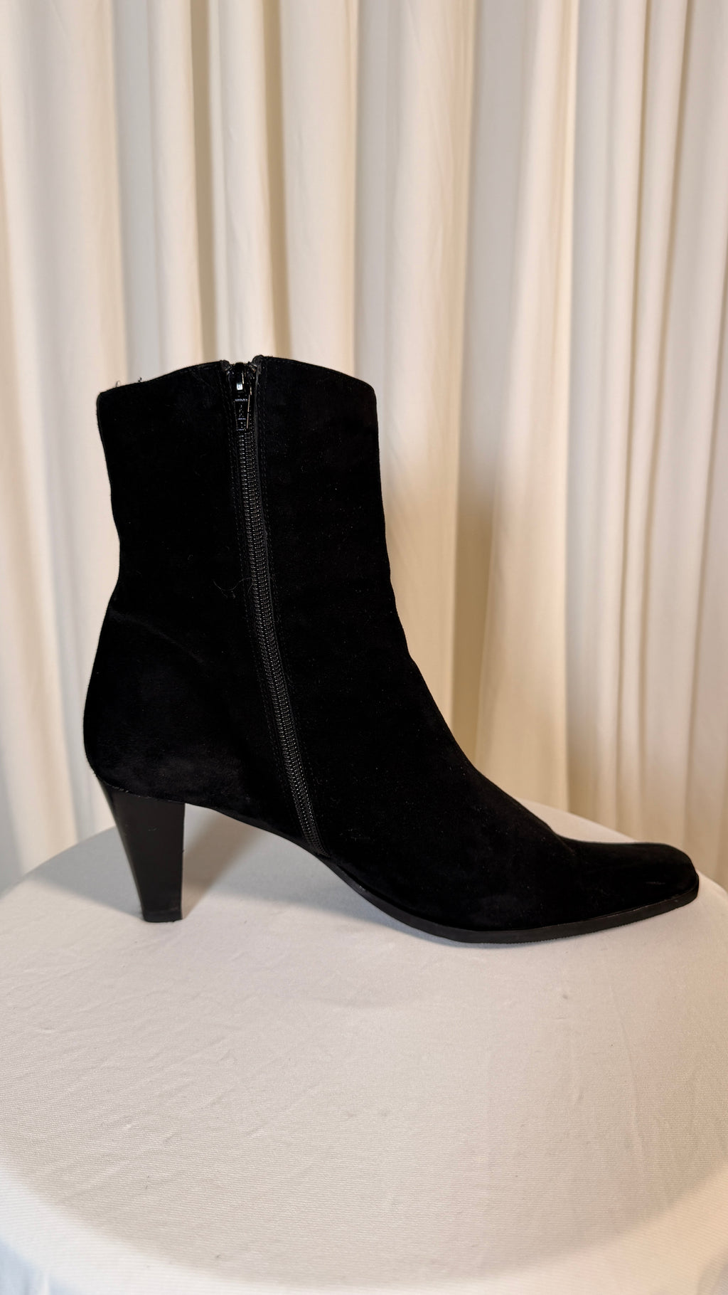 Vintage Ankle Black Boots [40]