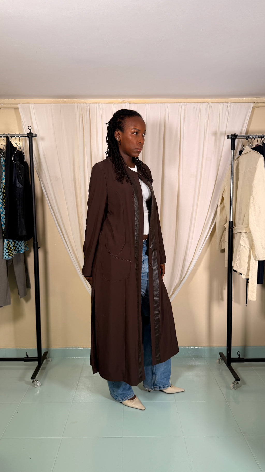 Vintage Long Dark Brown Jacket [40/M]