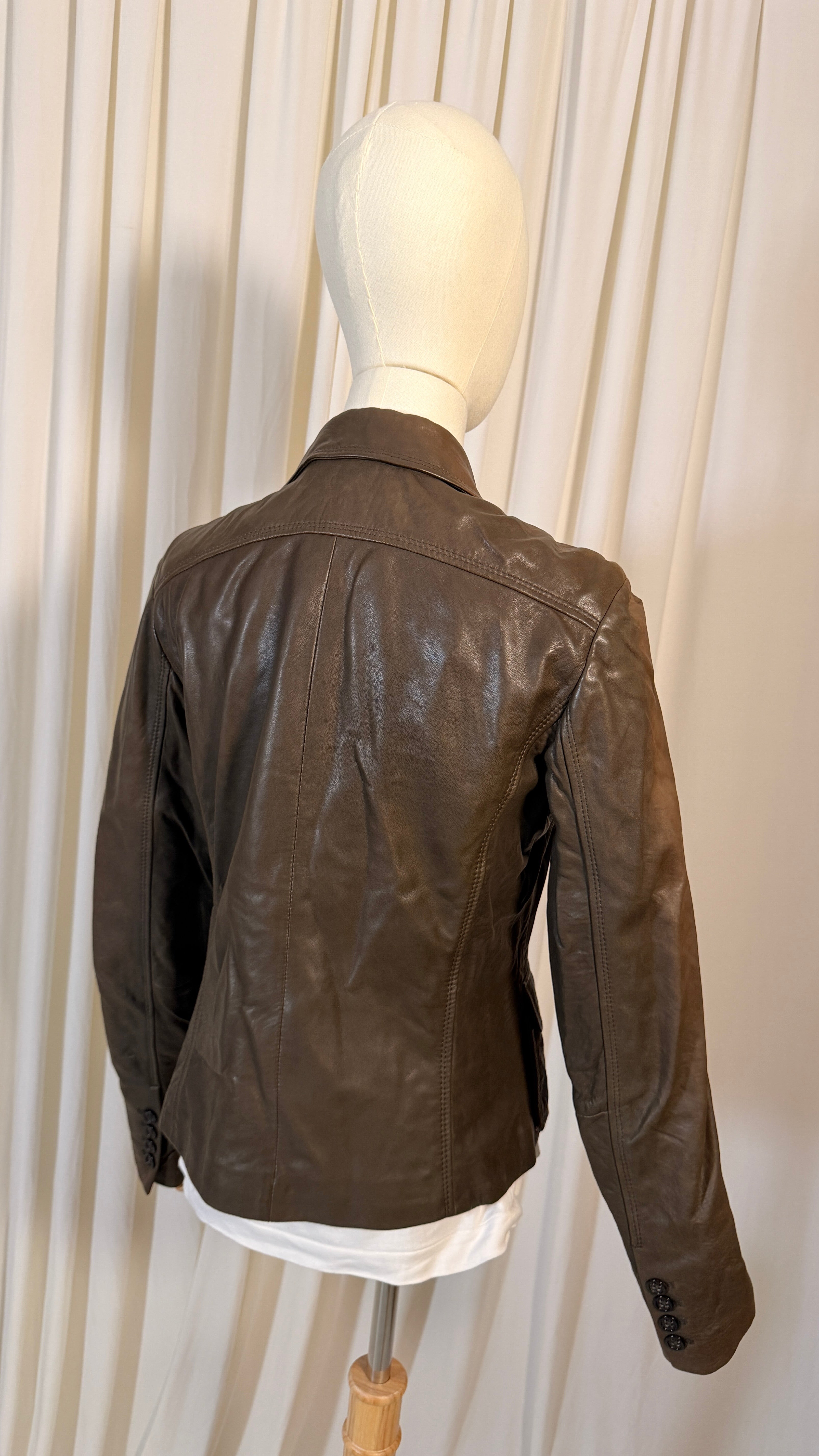 Blazer en cuir vintage [H]