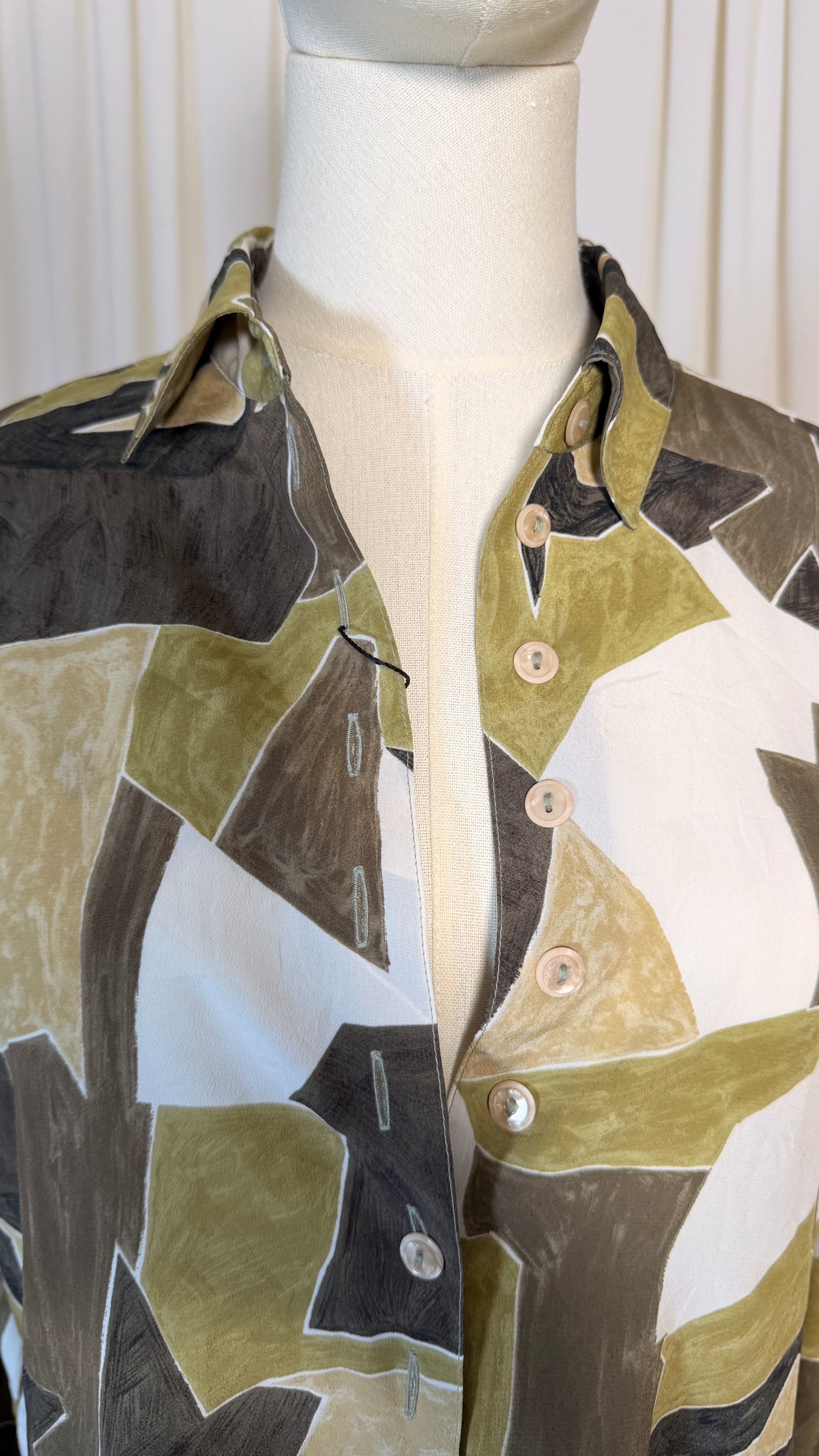 vintage Green Blouse [M]