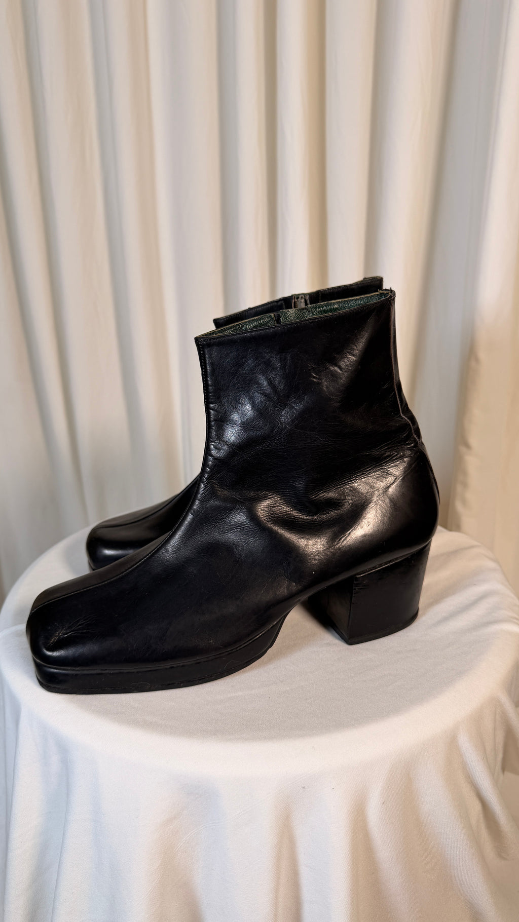 Ankle 70s Black Vintage Boots [39]