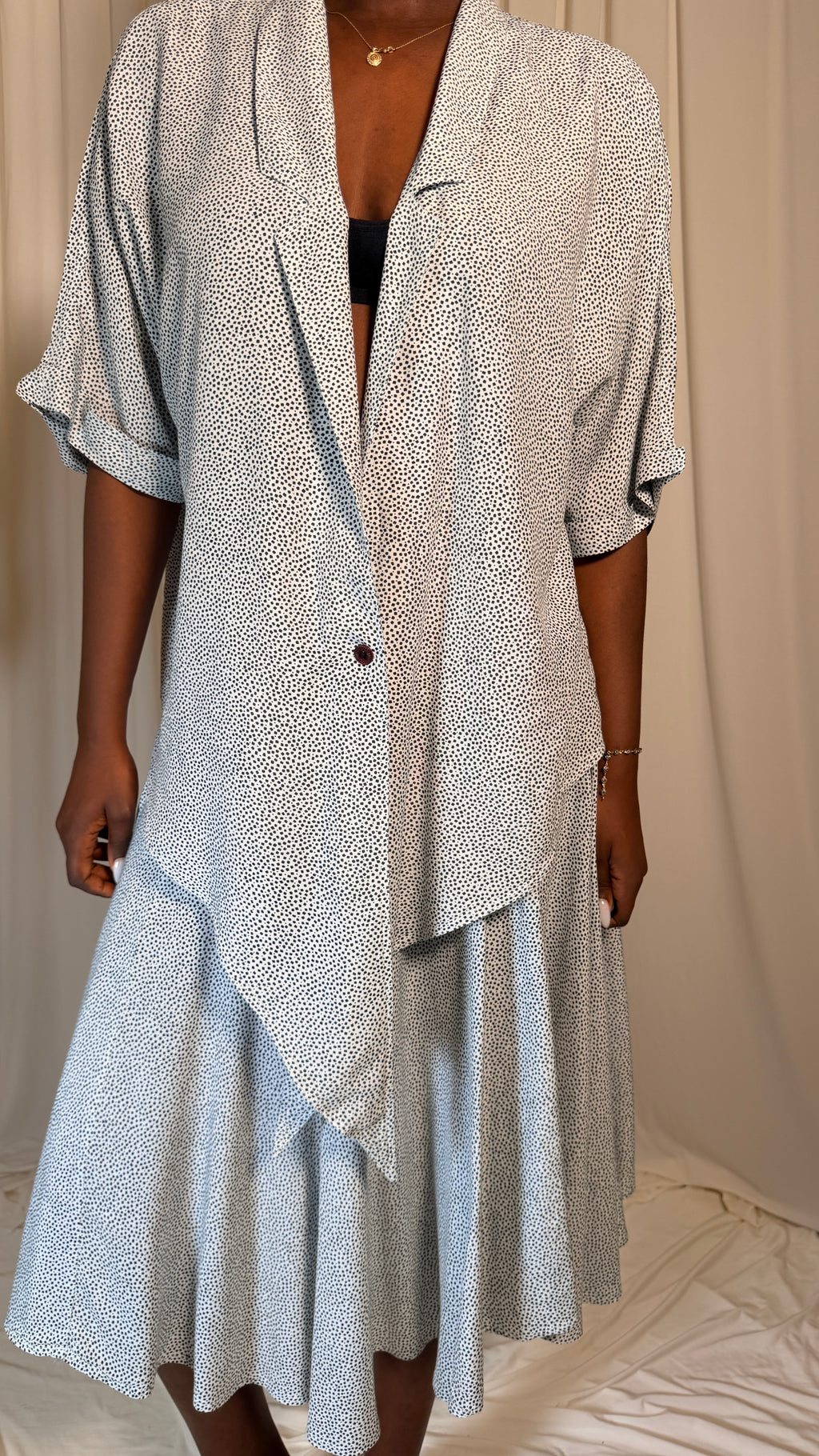 Vintage 80s Skirt + Top Set