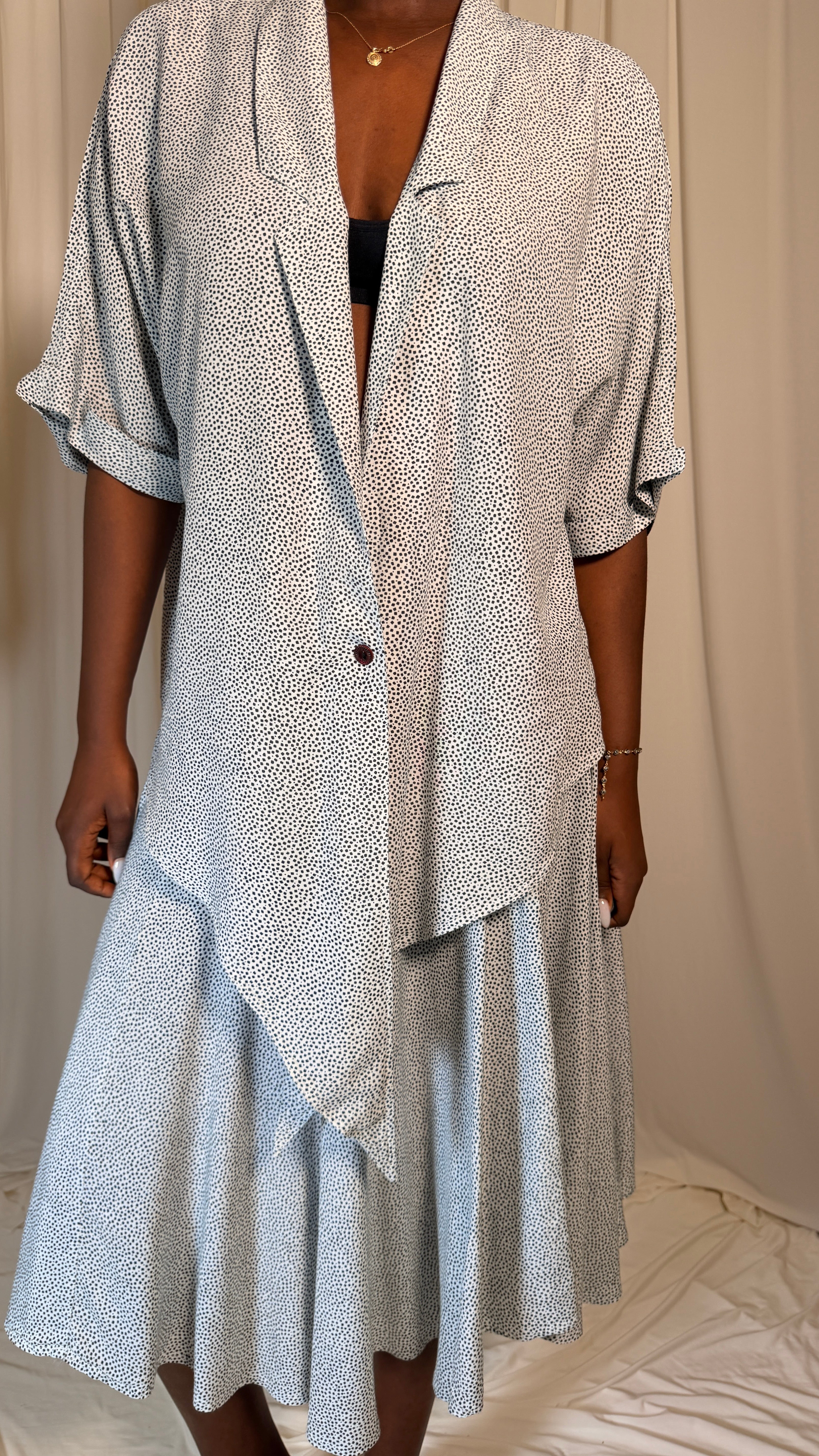 Vintage 80s Skirt + Top Set