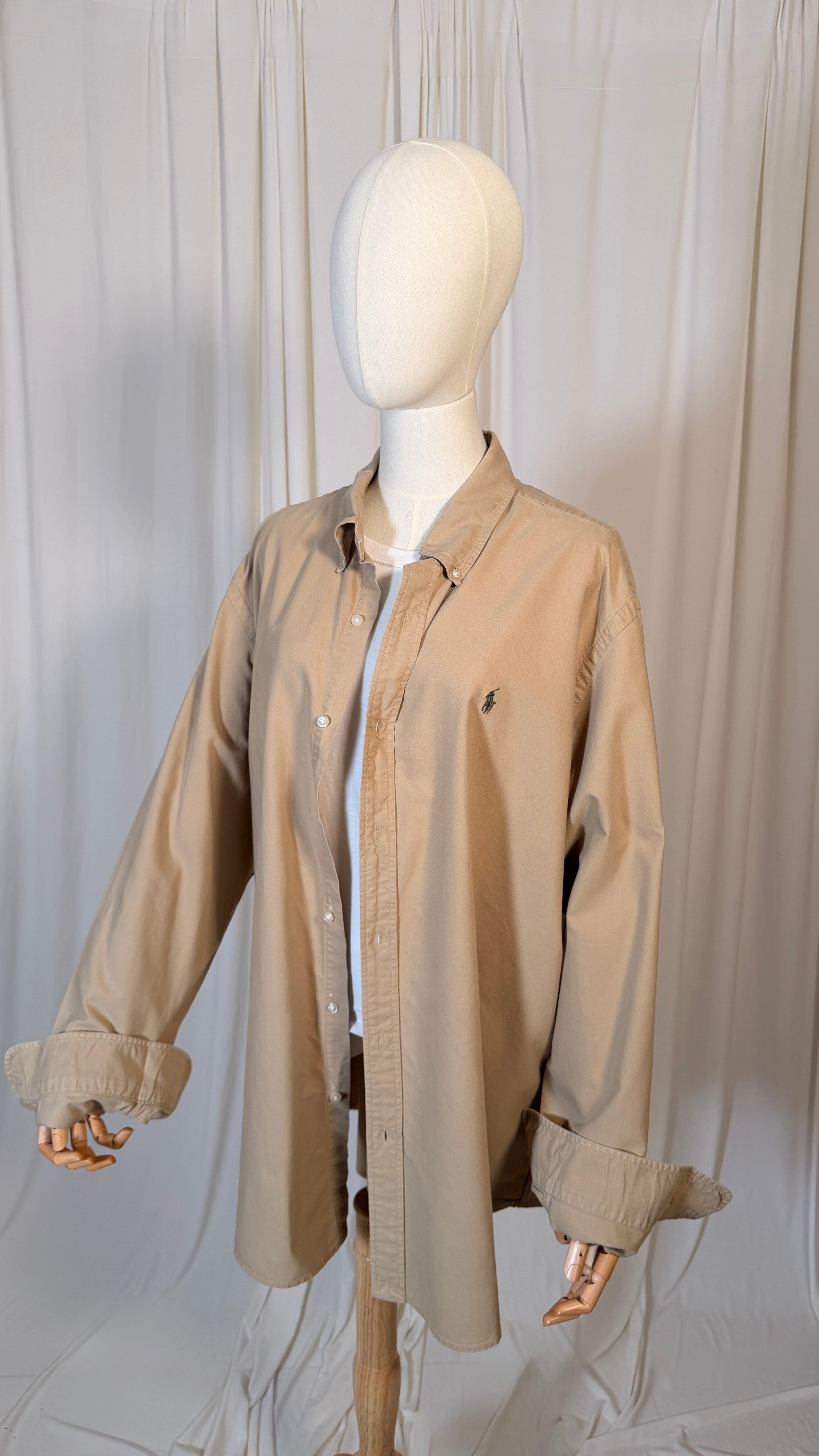 Chemise Ralph Lauren crème vintage