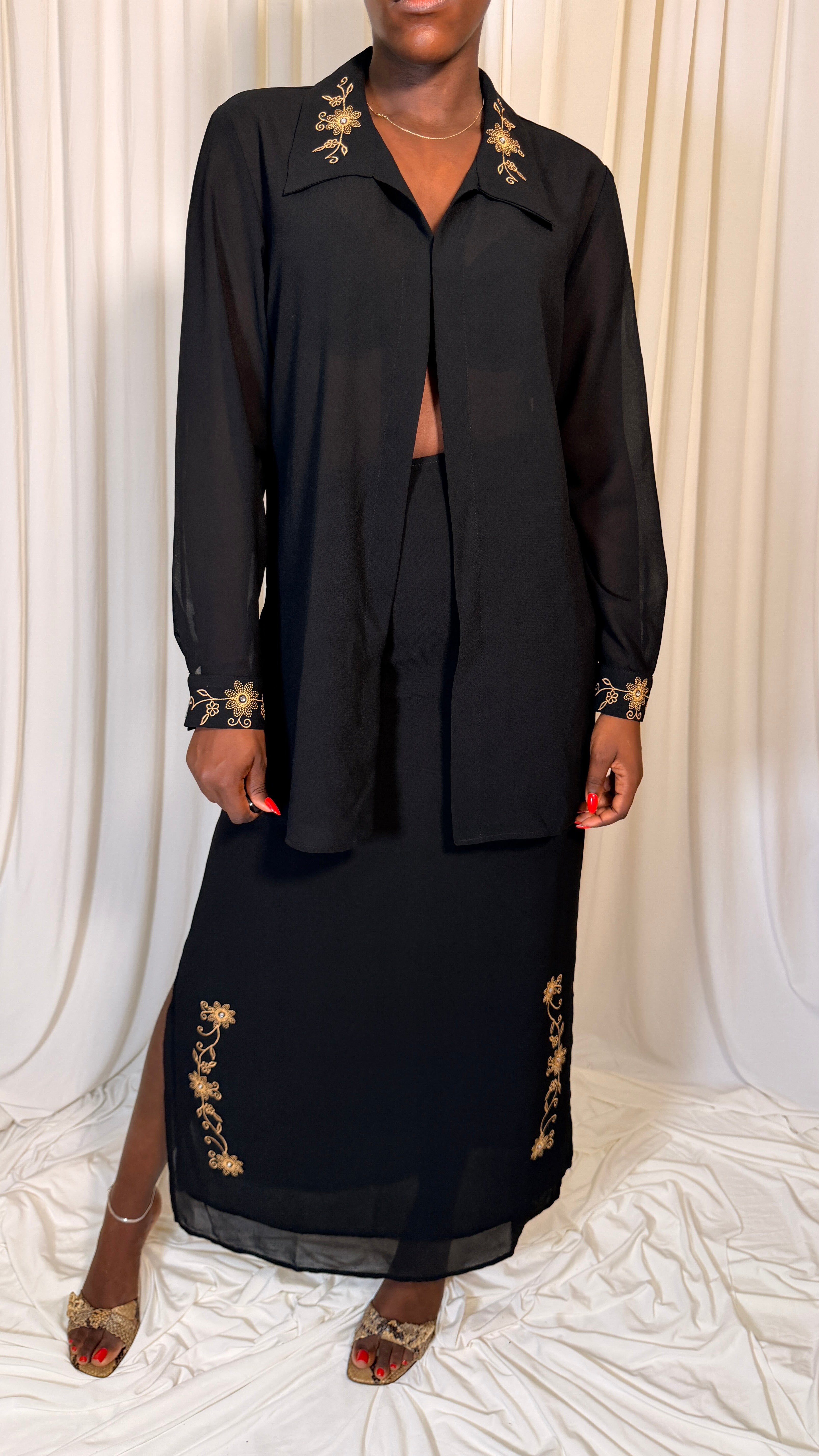 90s Vintage Black Set [36]