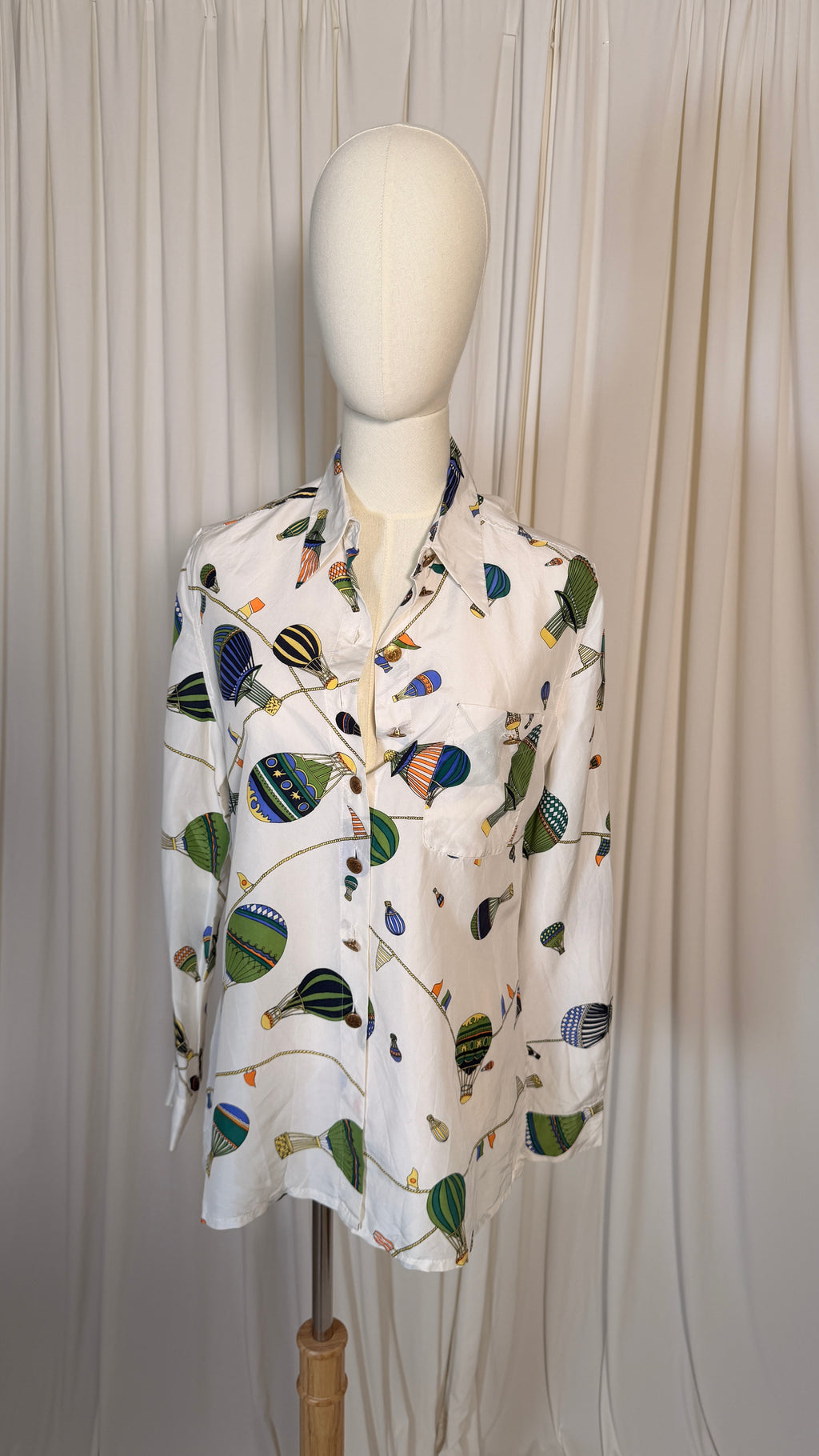 100% Silk Vintage Blouse [M]