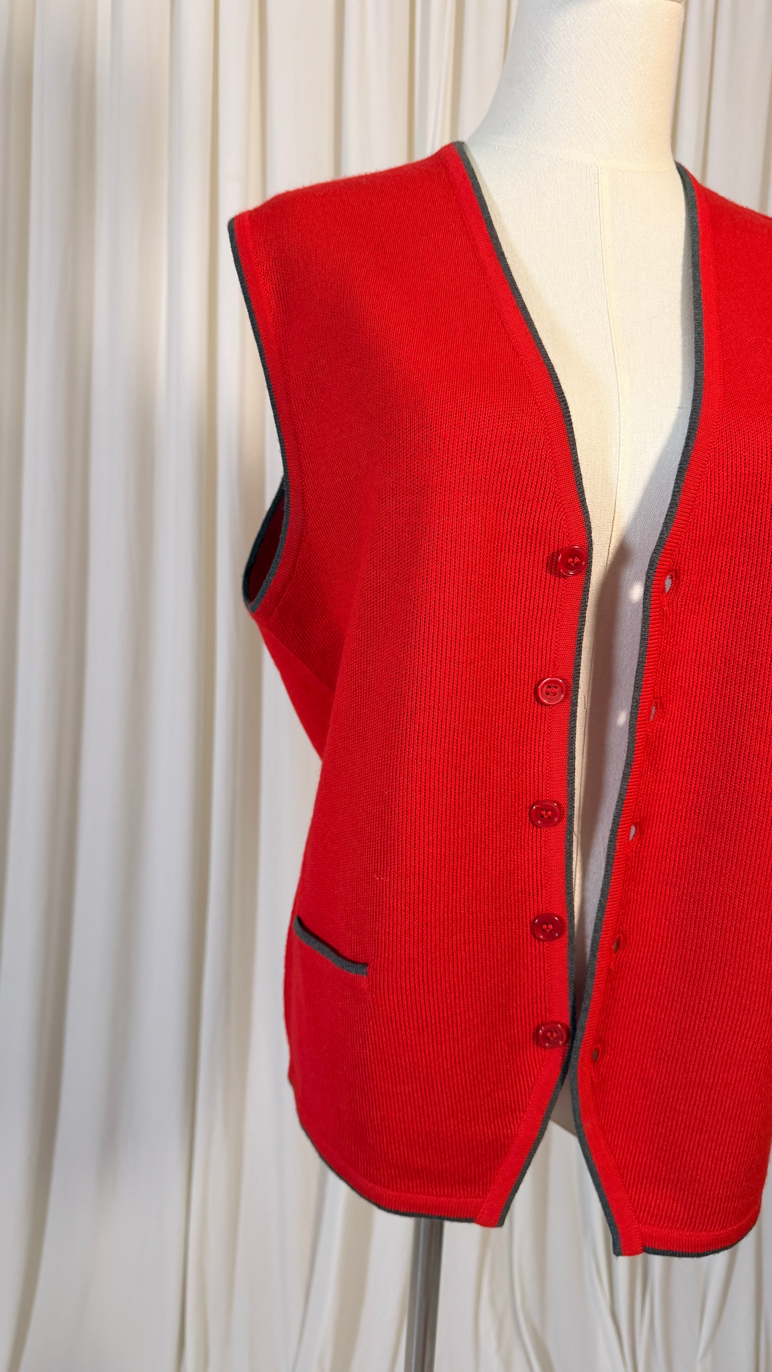 Gilet Vintage Rouge [L]