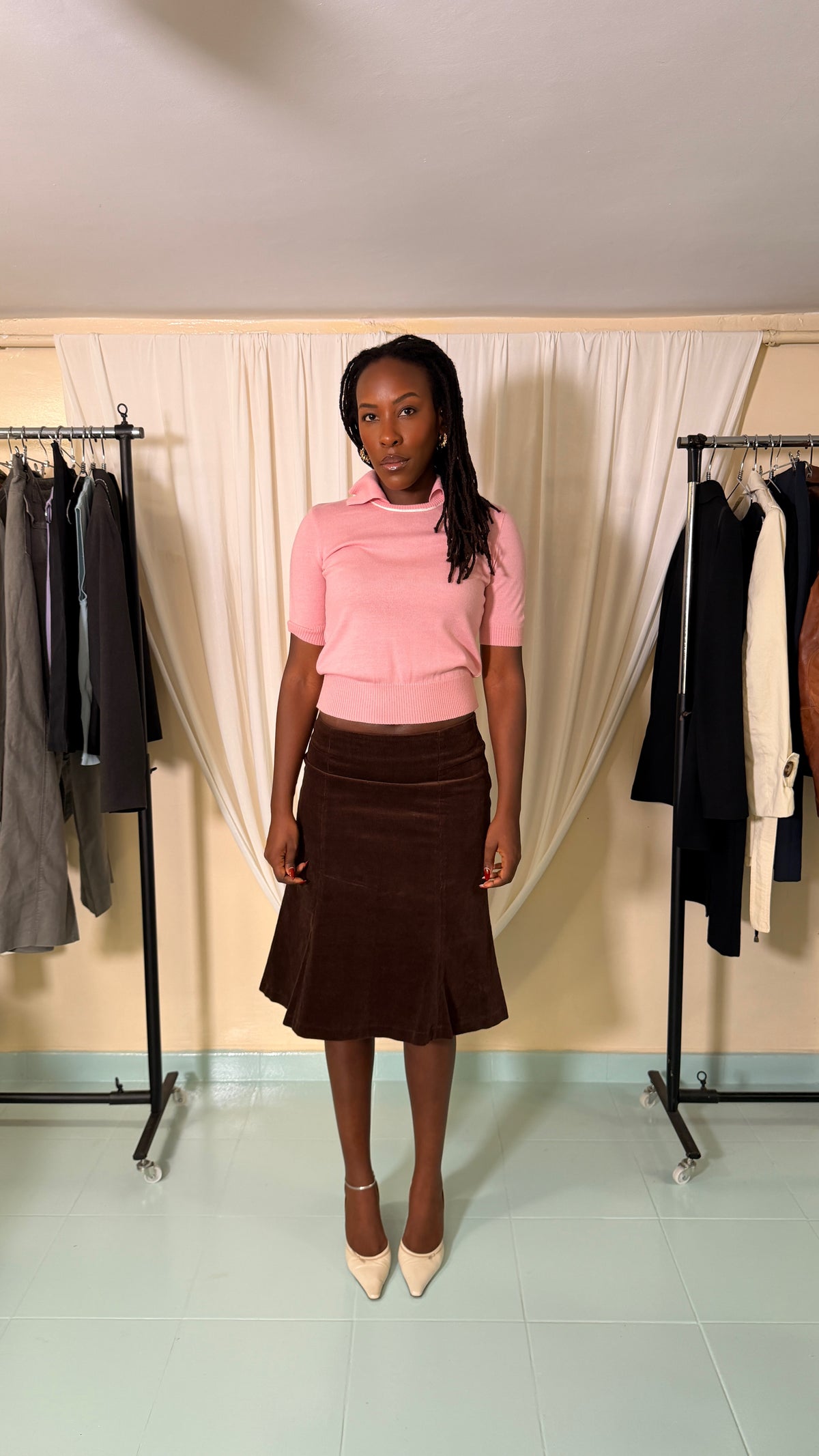Vintage Hippocampe Paris Brown skirt [38]