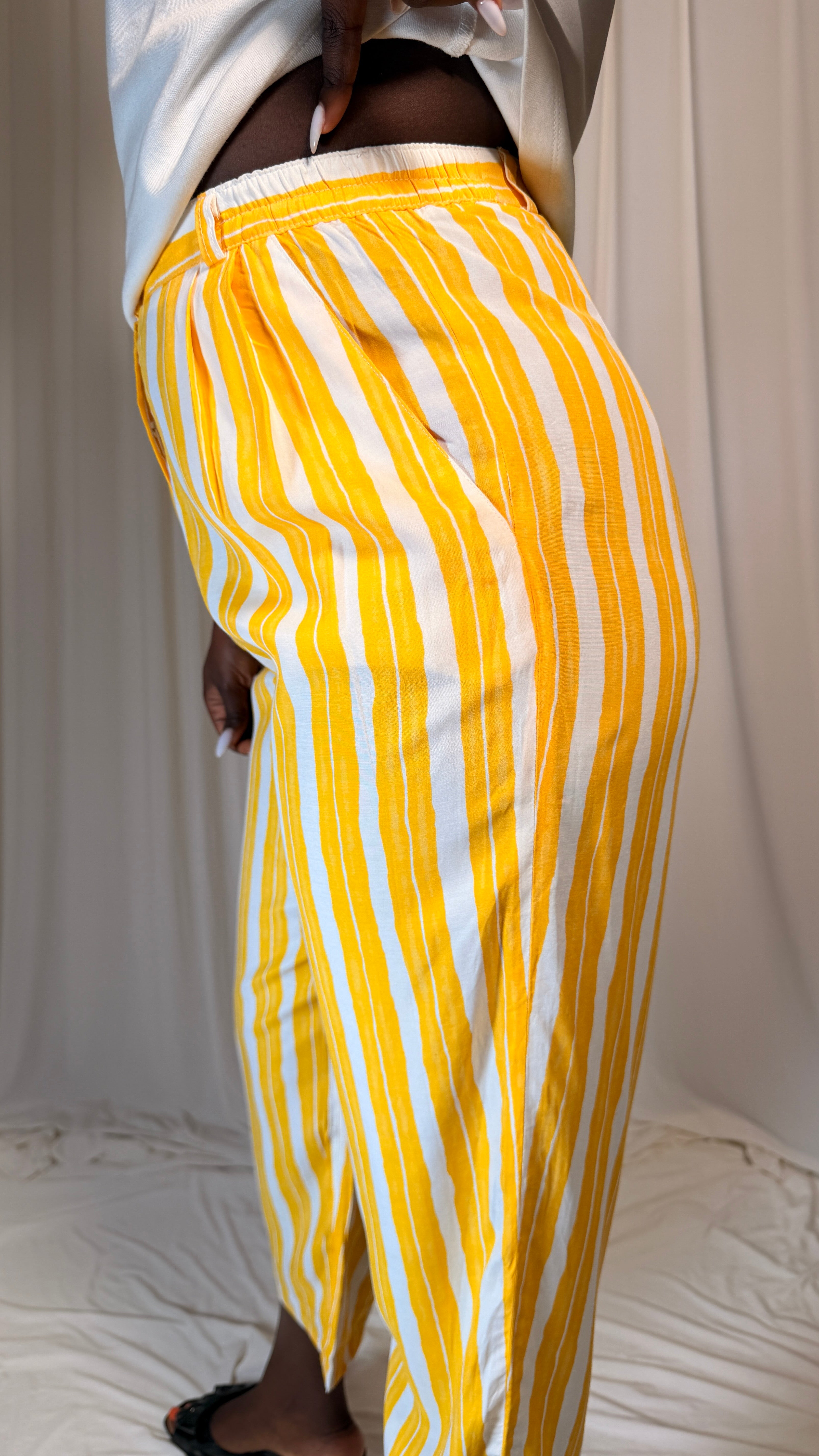 Yellow Stripe Trousers [M]