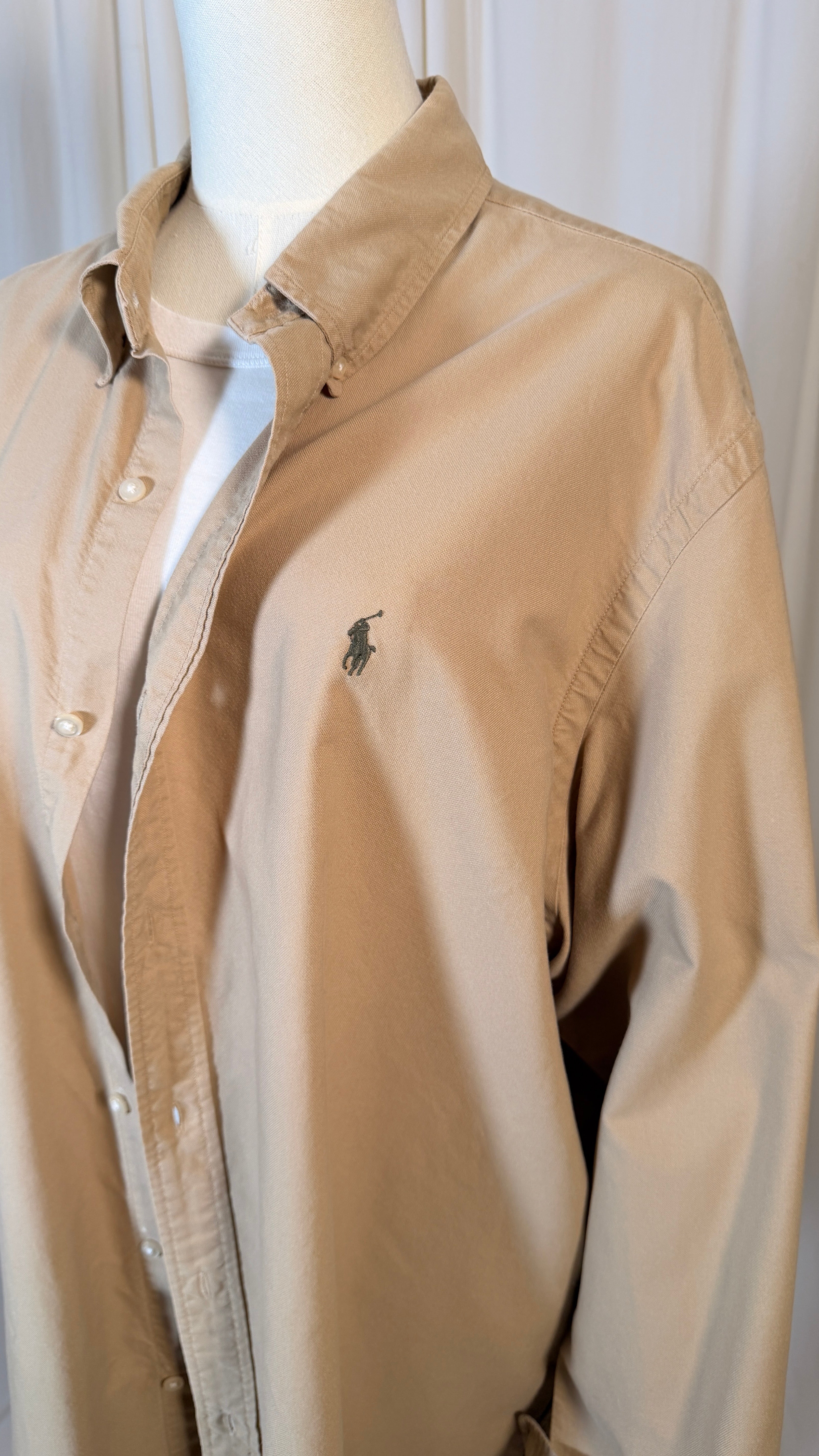 Chemise Ralph Lauren crème vintage