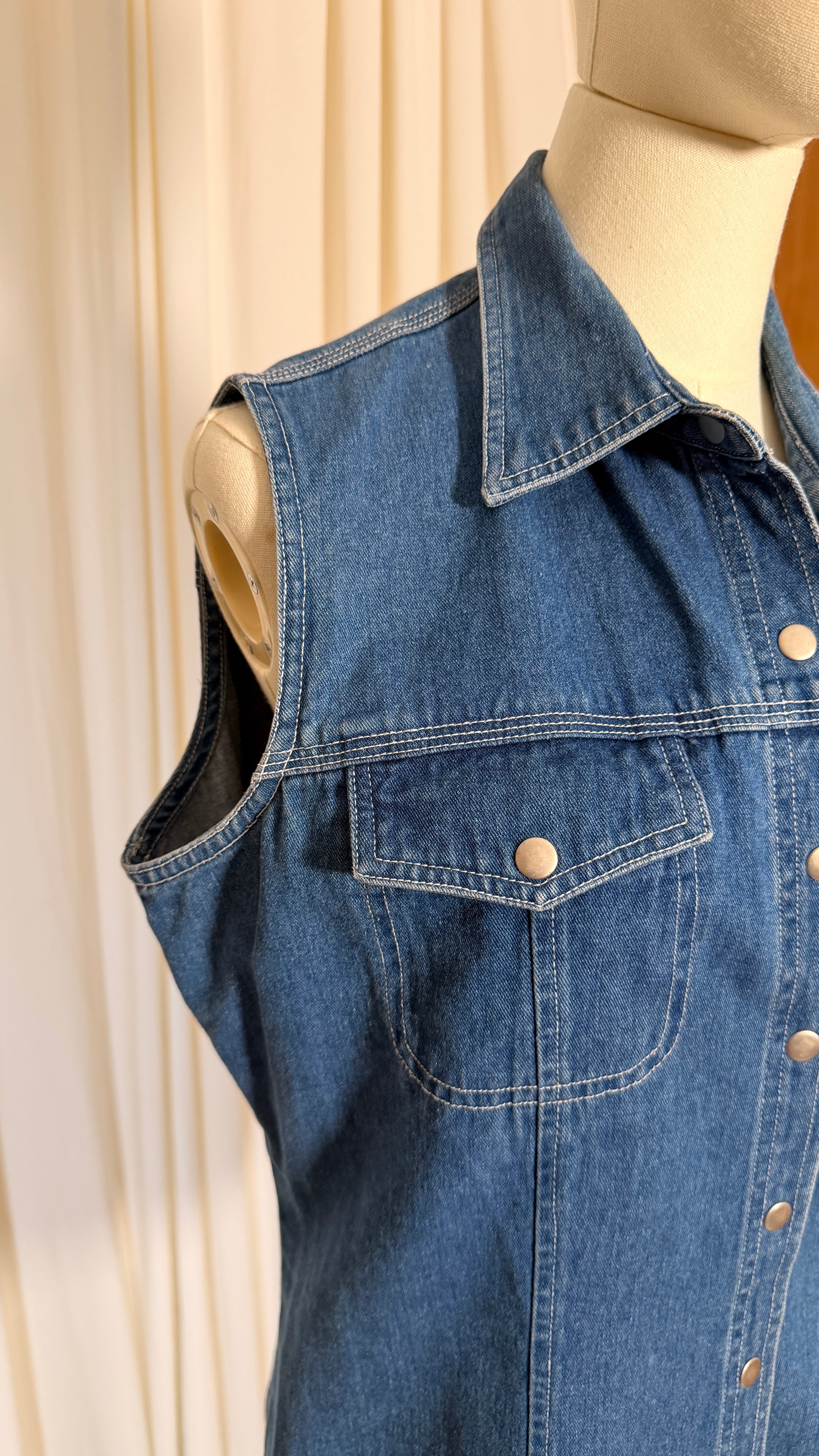 90s Denim Top [L]