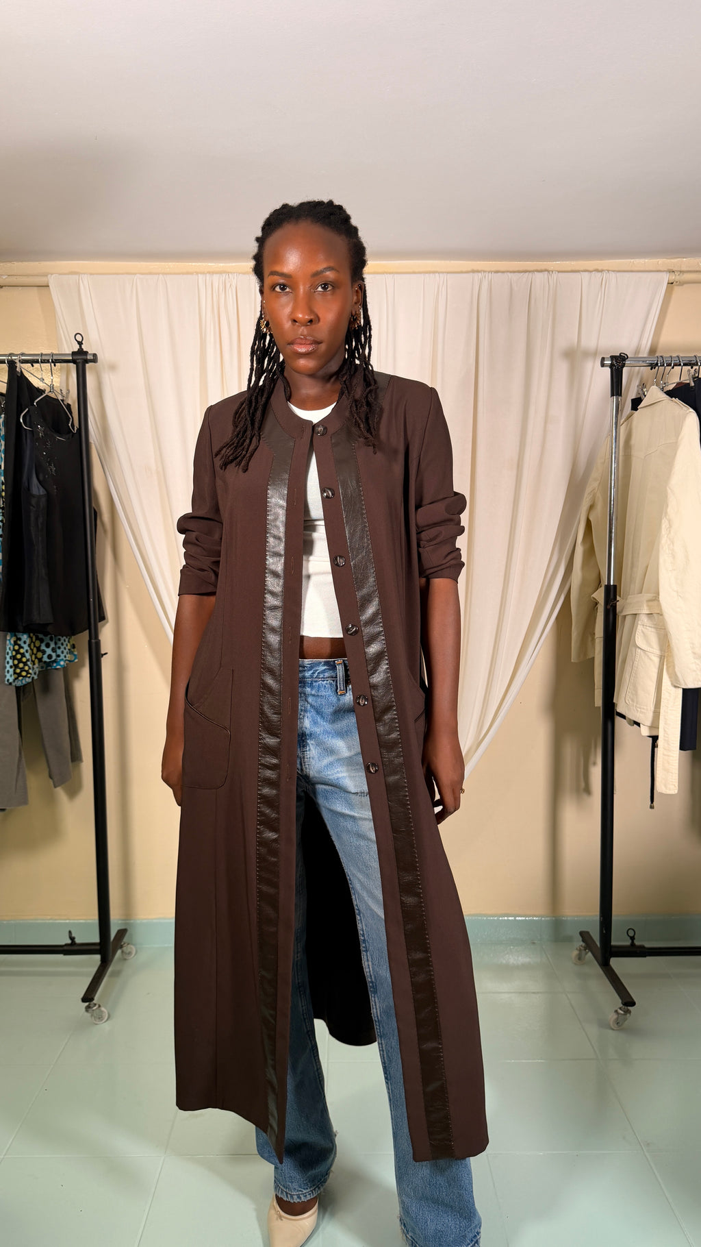 Vintage Long Dark Brown Jacket [40/M]