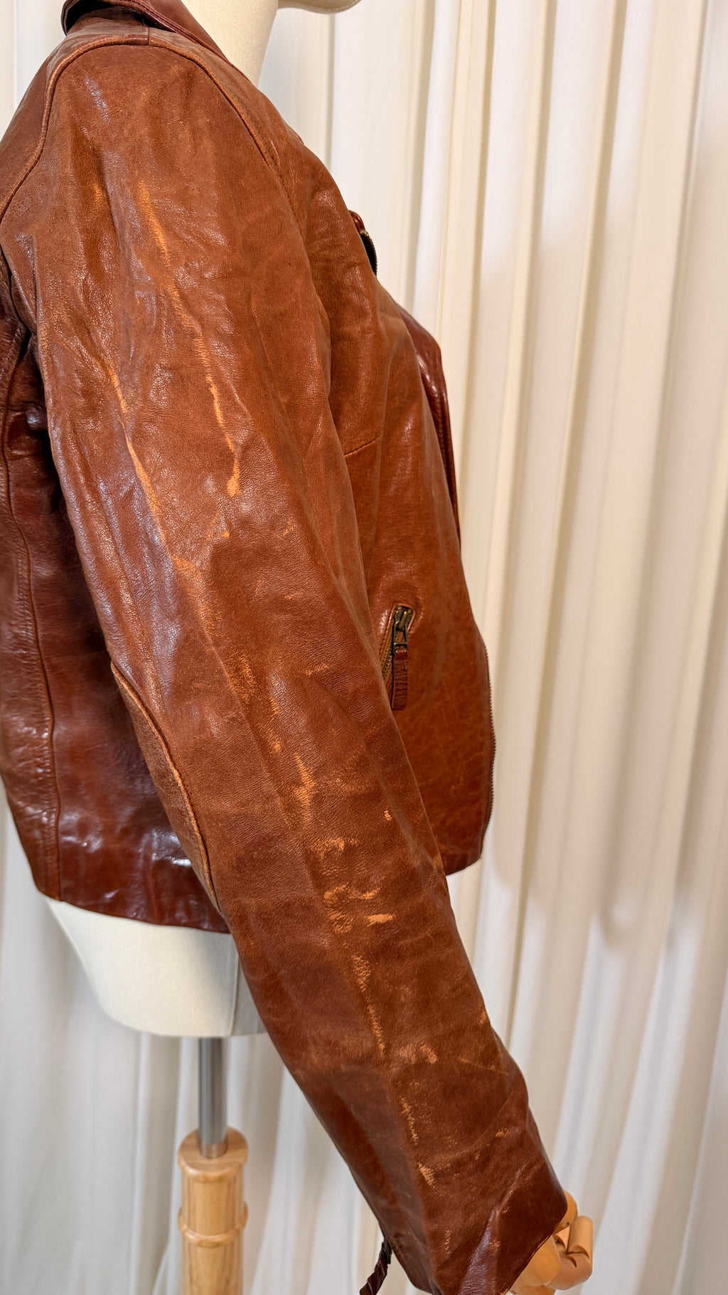 Brown Biker Jacket [M]